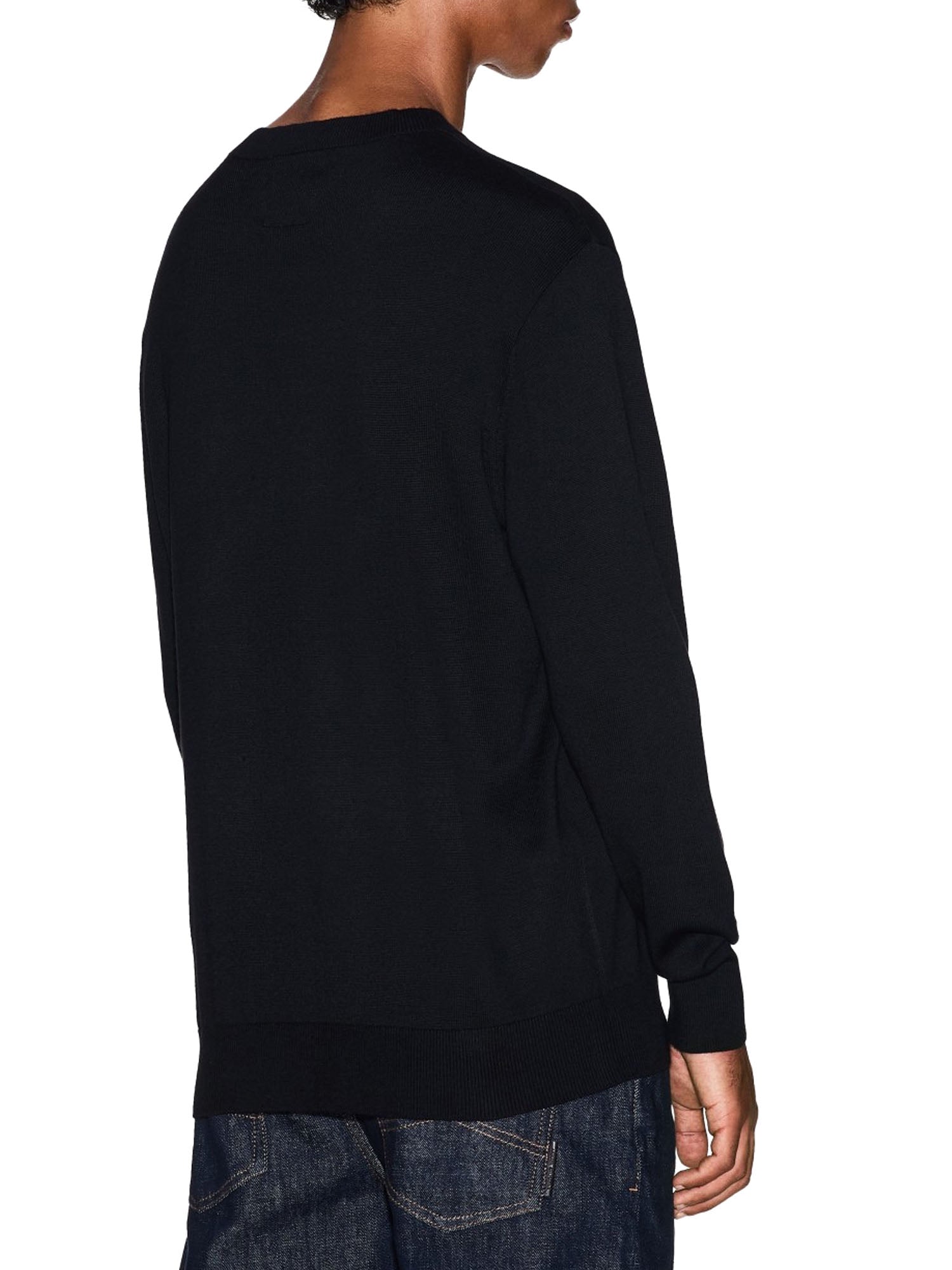 Armani Exchange Maglione Girocollo Uomo Cotone Nero