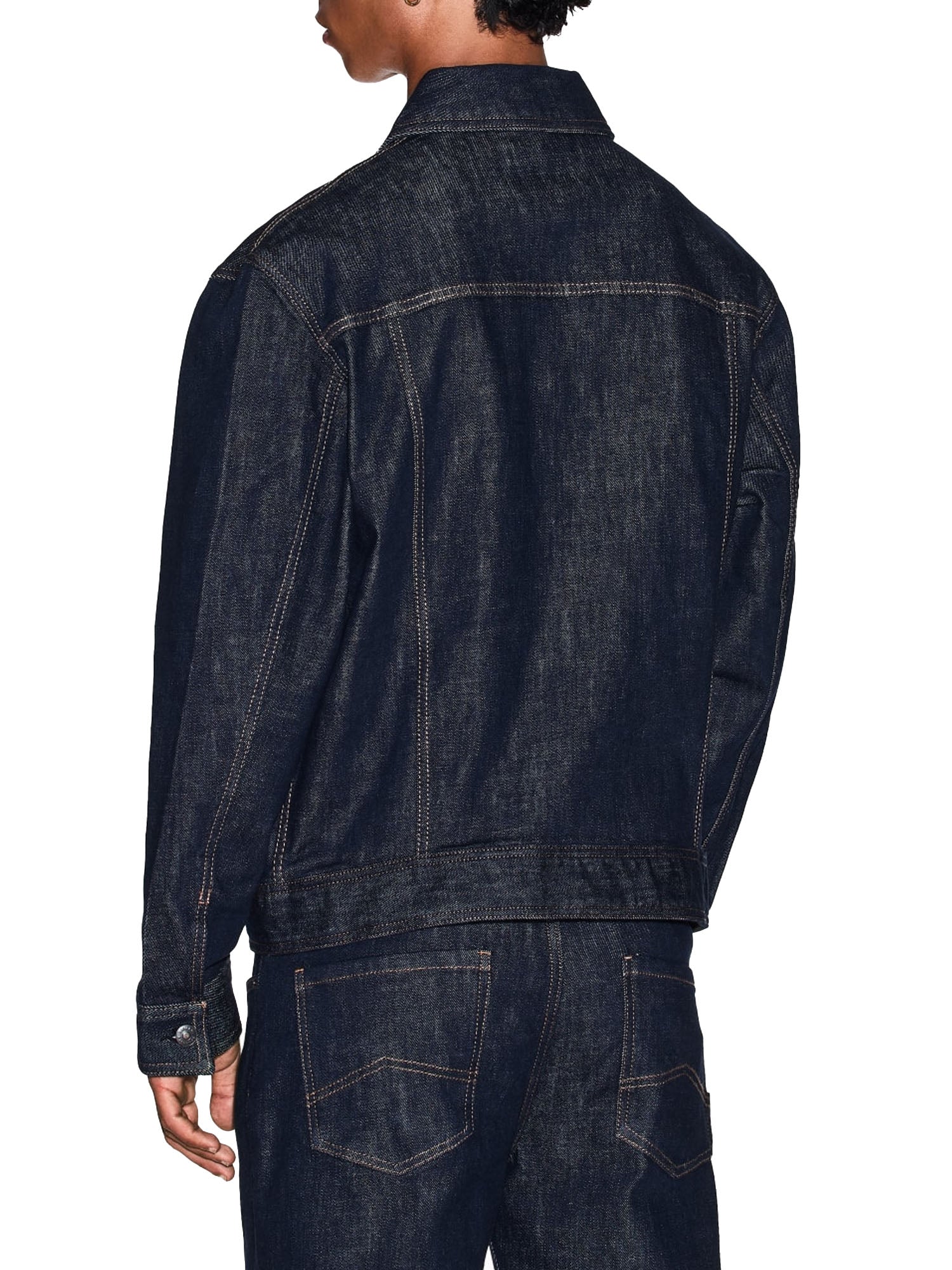 Armani Exchange Giacca Jeans Uomo Blu