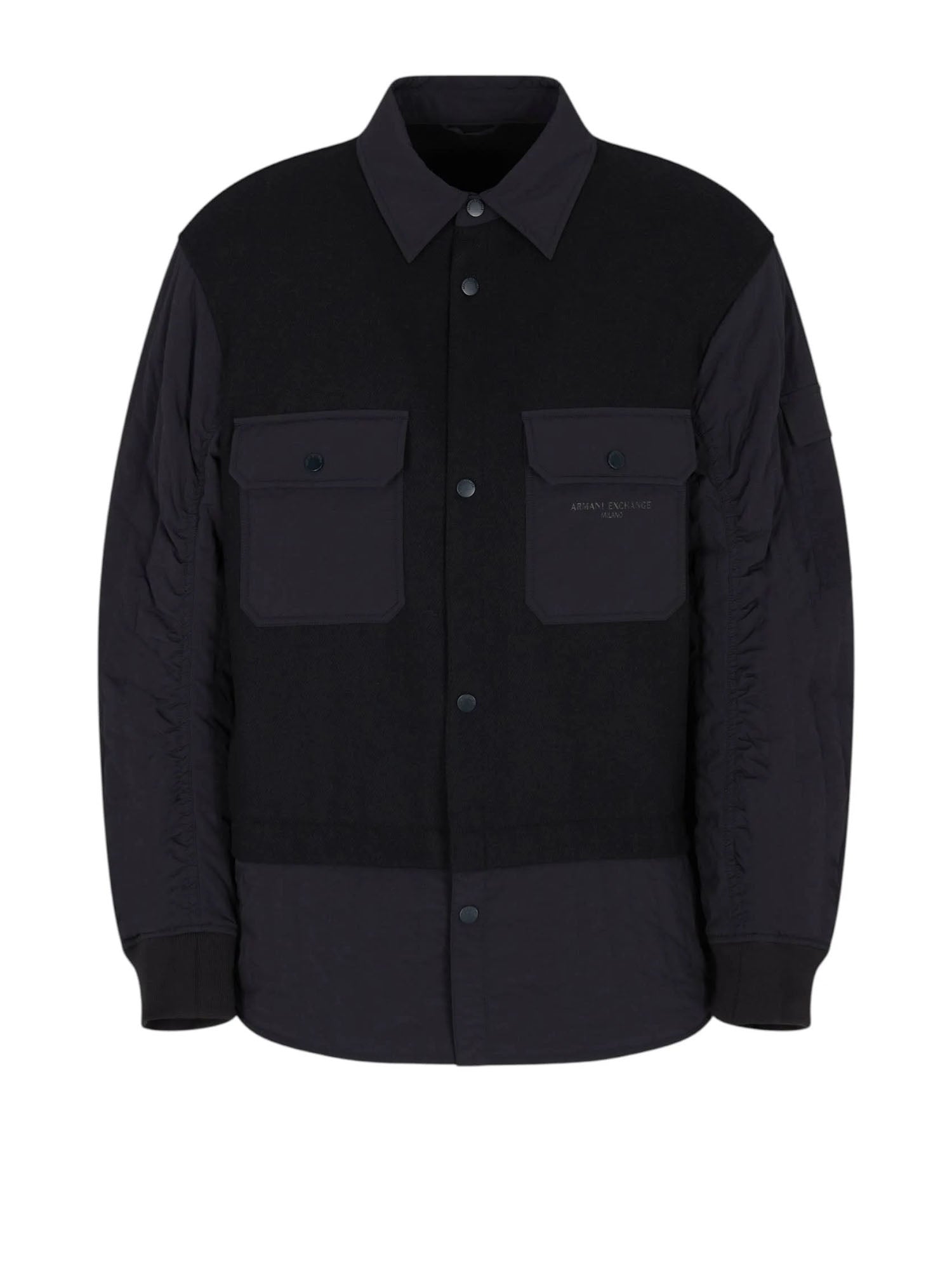 Armani Exchange Giacca Hibryd Uomo Blu