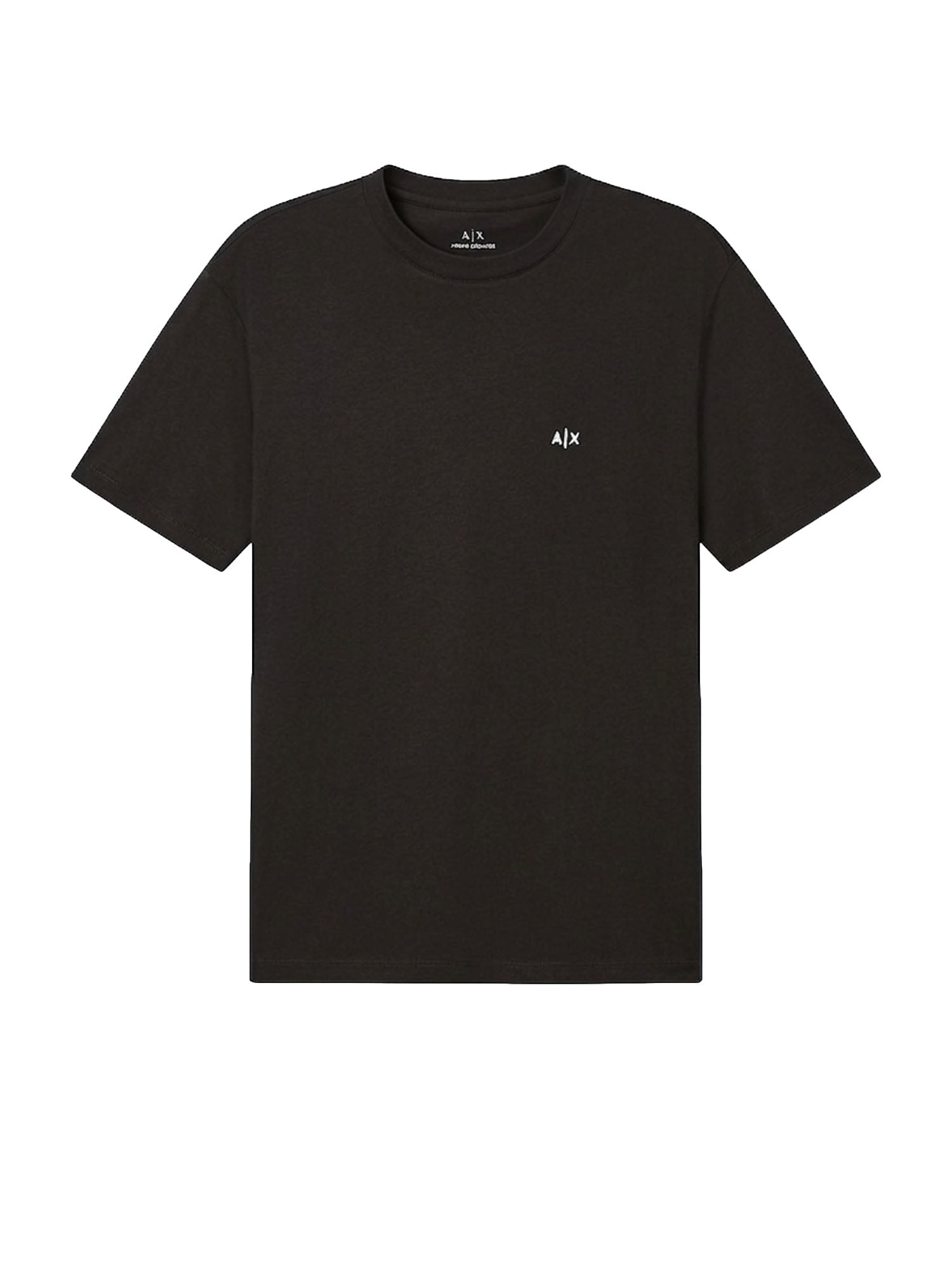 Armani Exchange T-shirt a manica corta con ricamo Nero