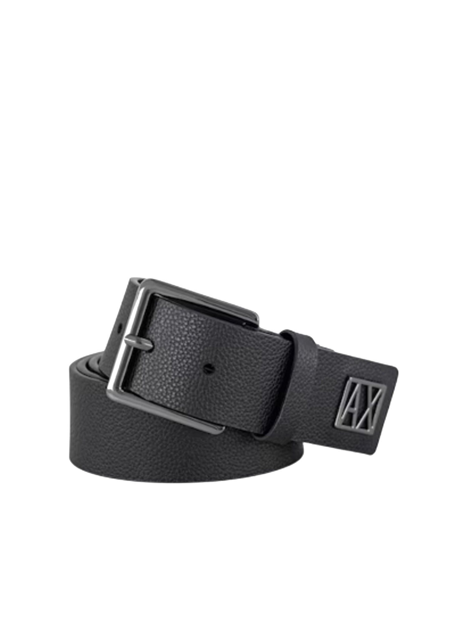 Armani Exchange Cintura Logo AX Nero
