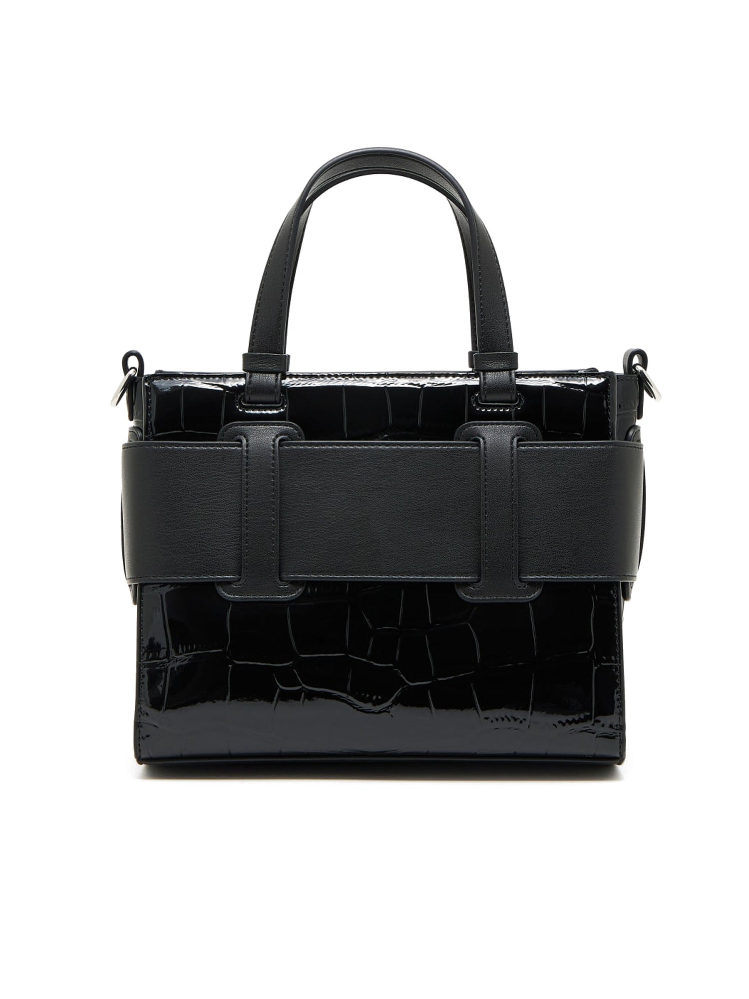 Armani Exchange Coconut Tote Bag Logo Nero