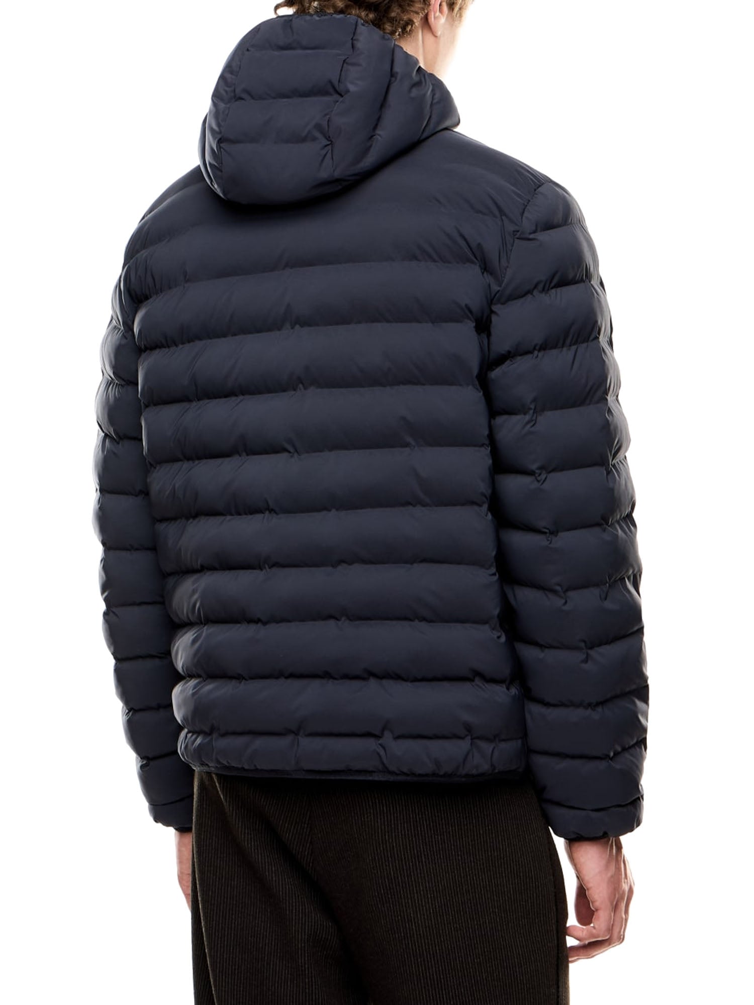 Ea7 Technical fabric Padded Hood Uomo Blu