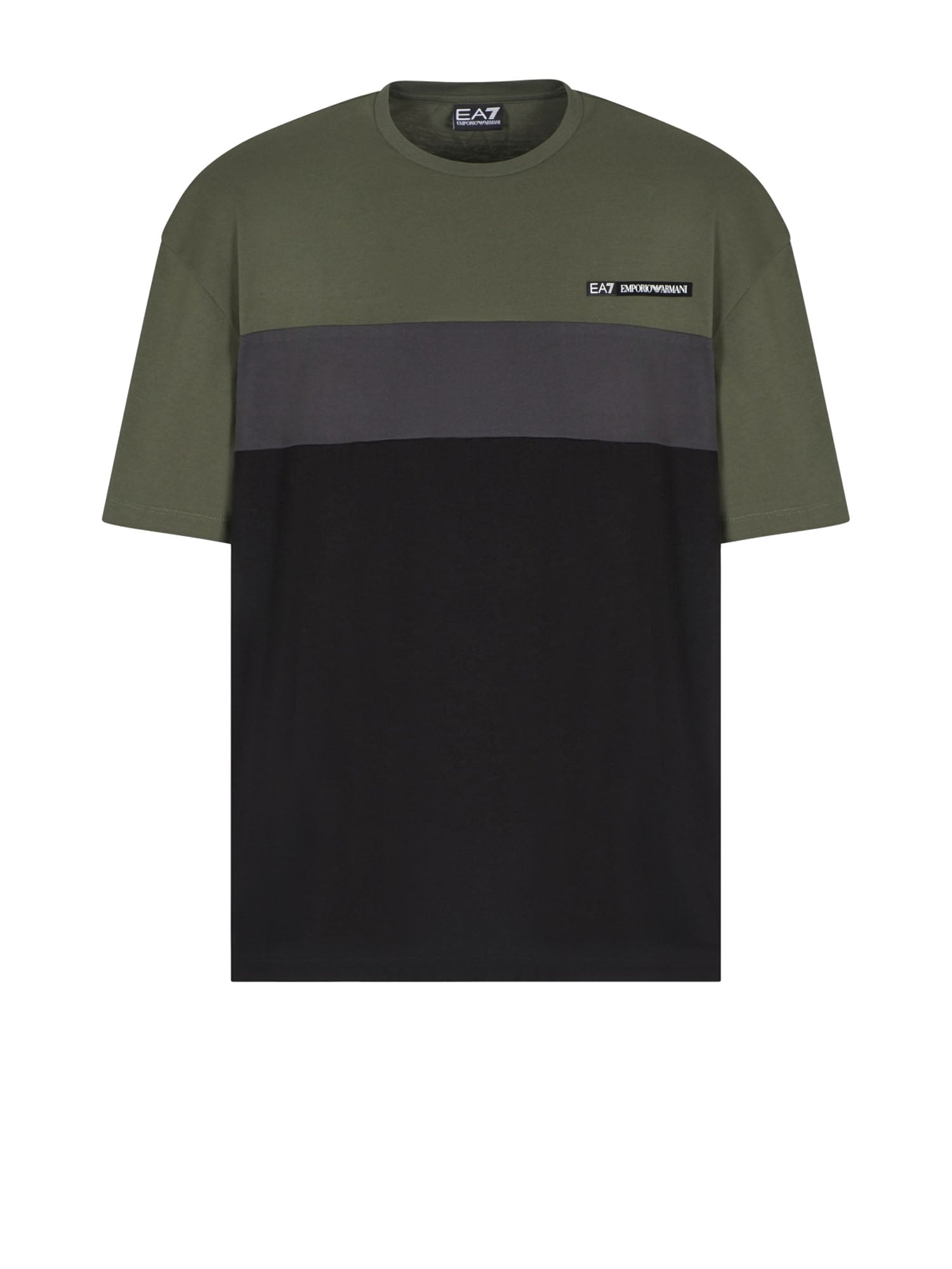 Ea7 T-Shirt Block Athletic Uomo Verde