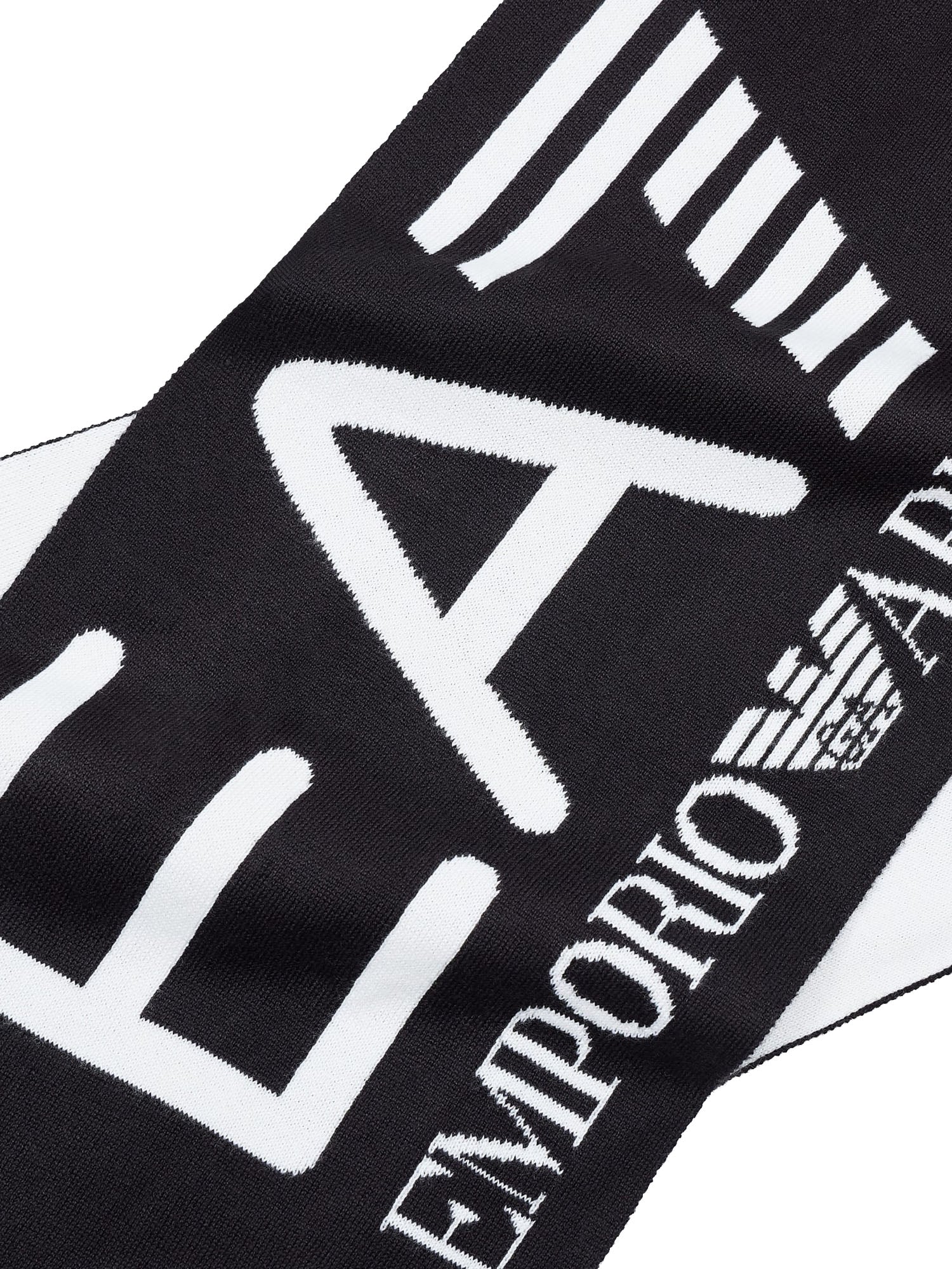 Ea7 Visibility Sciarpa EA7 Oversized Logo Nero