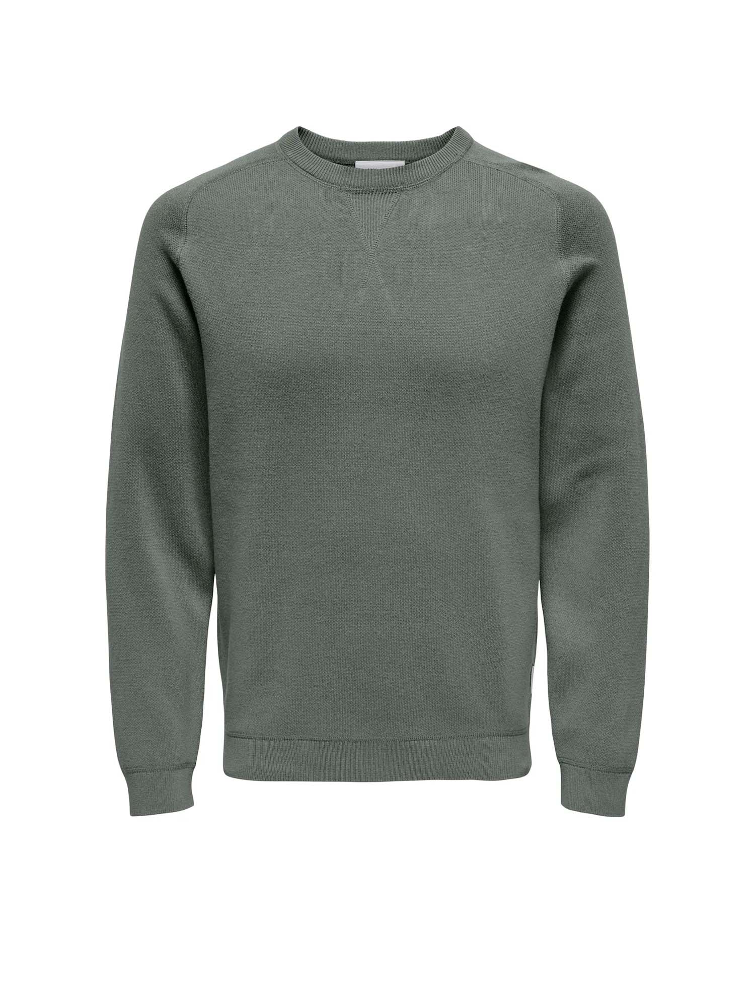 Only & Sons Maglione Pin Girocollo Grigio