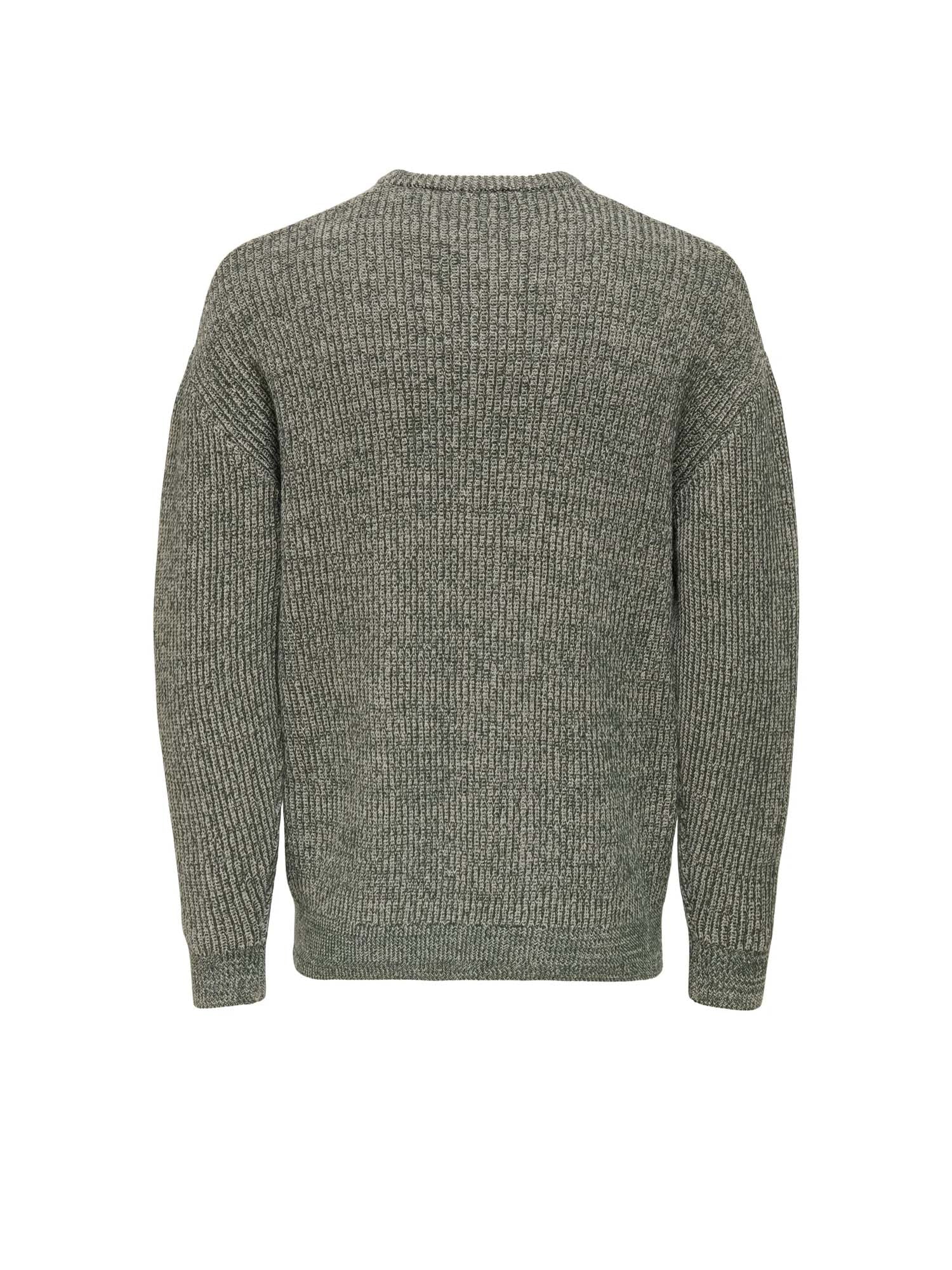 Only & Sons Onsjoe Rlx Crew Knit Grigio