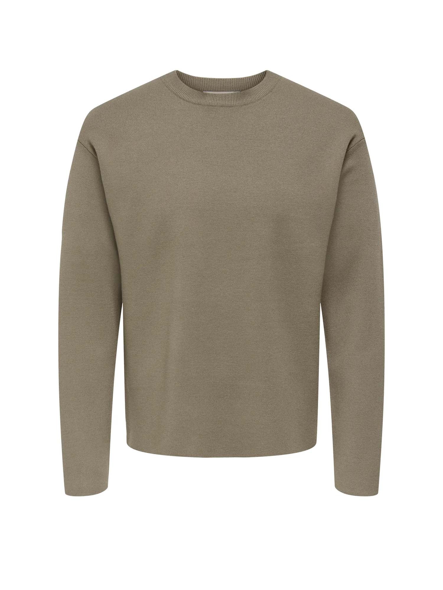 Only & Sons Maglione Cooper Relaxed LS 12 Marrone