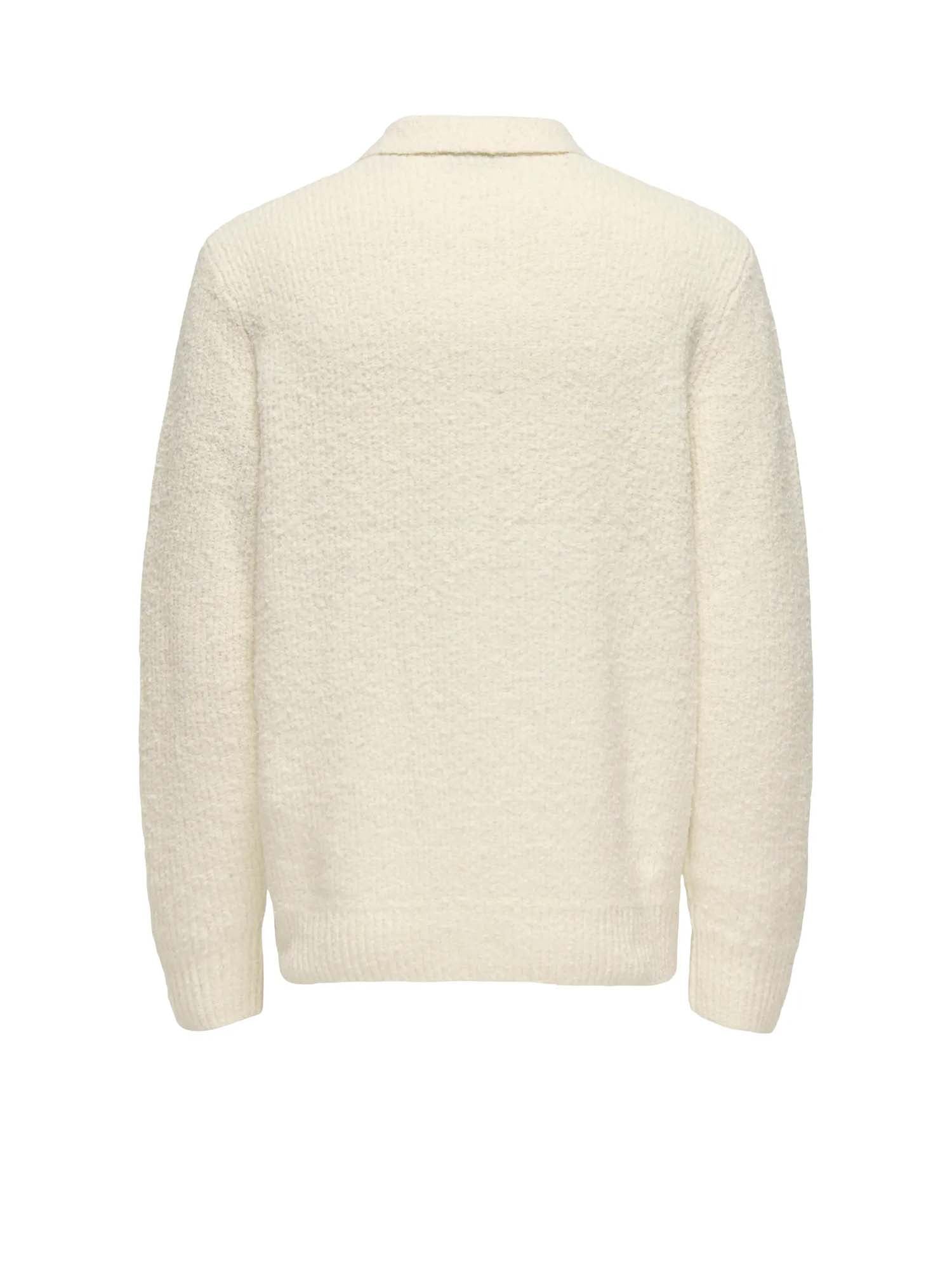 Only & Sons Polo Dale Life Relaxed LS Bianco