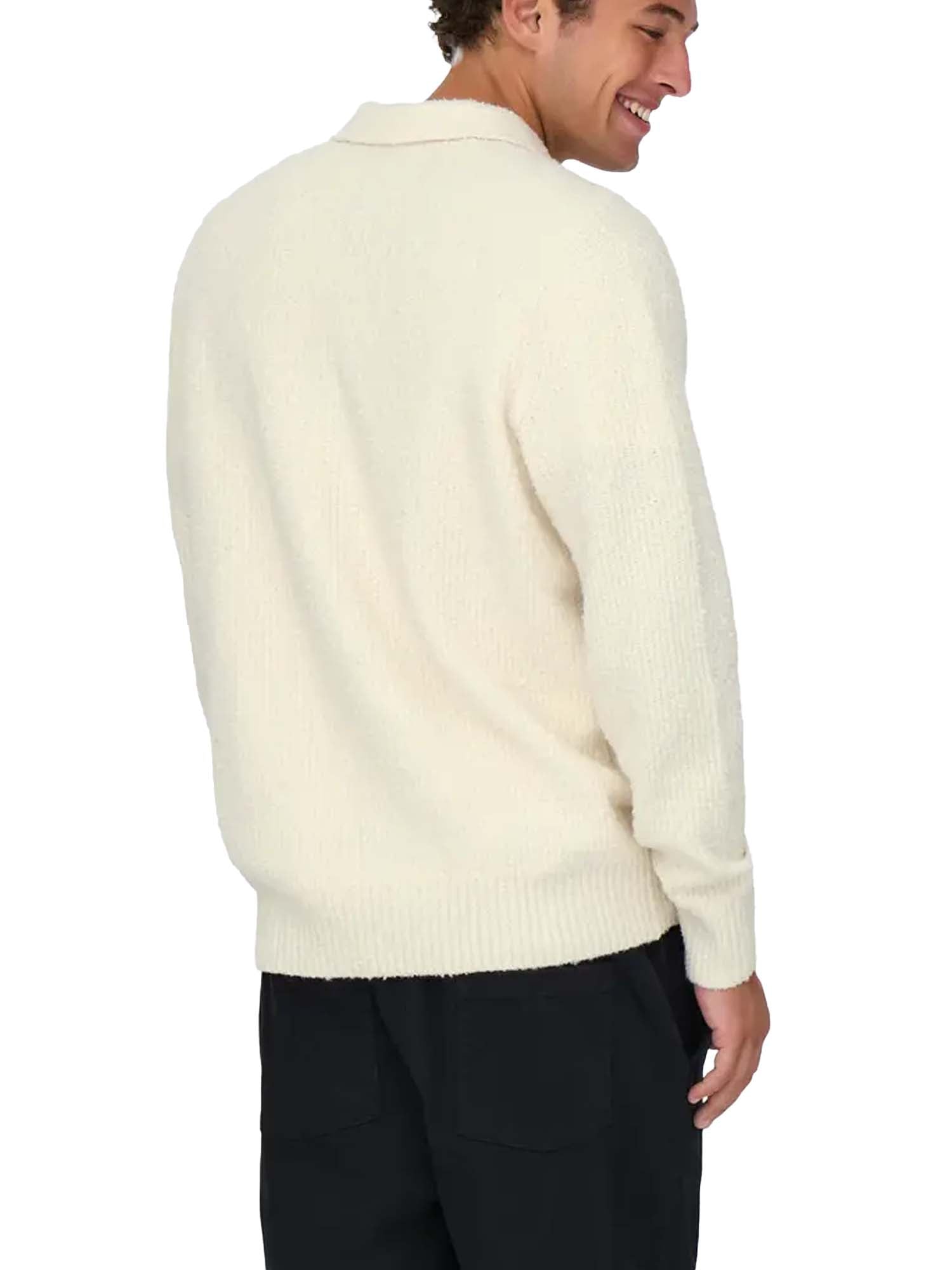 Only & Sons Polo Dale Life Relaxed LS Bianco