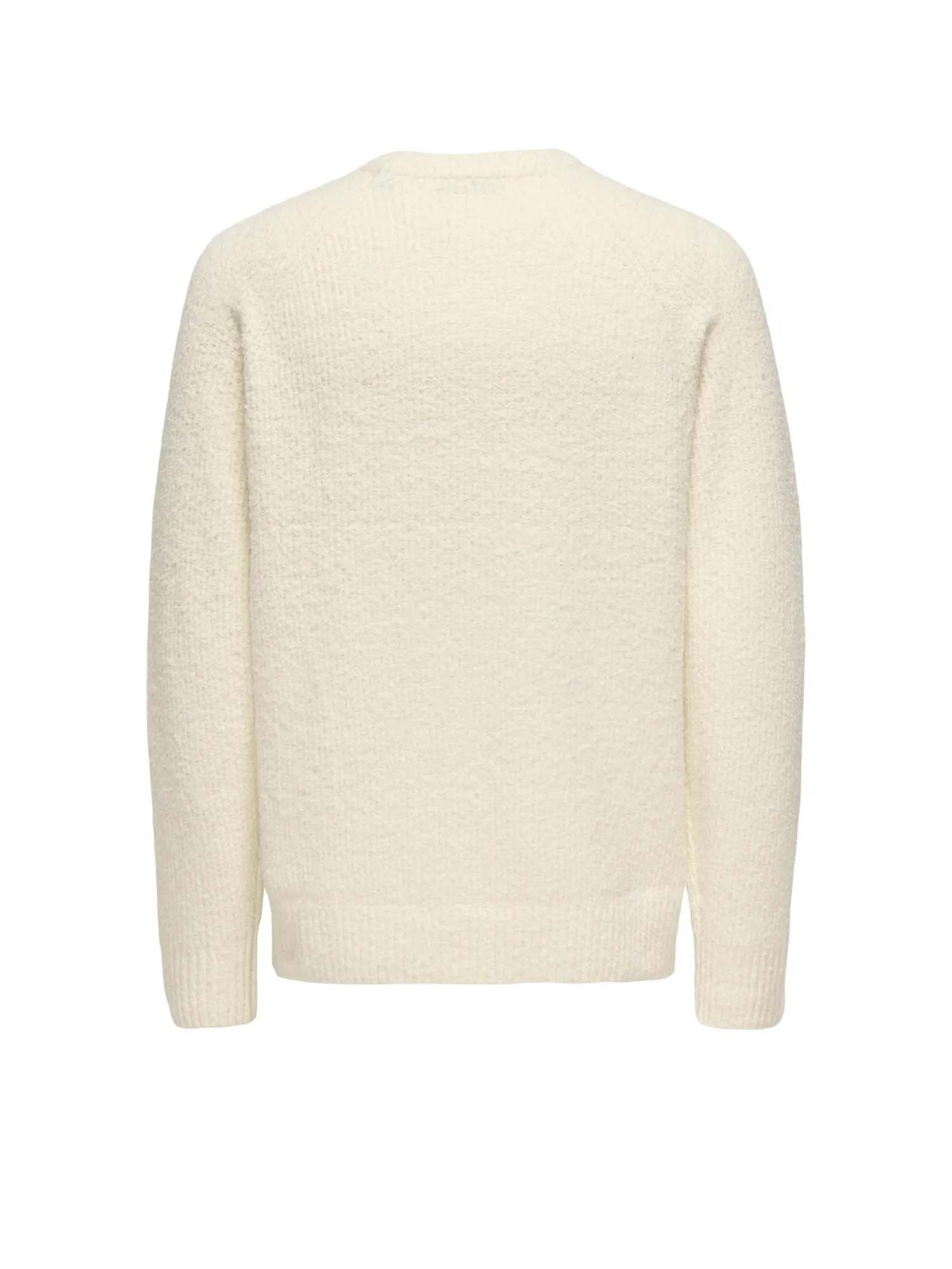Only & Sons Maglione Dale Life Relaxed LS Raglan Bianco