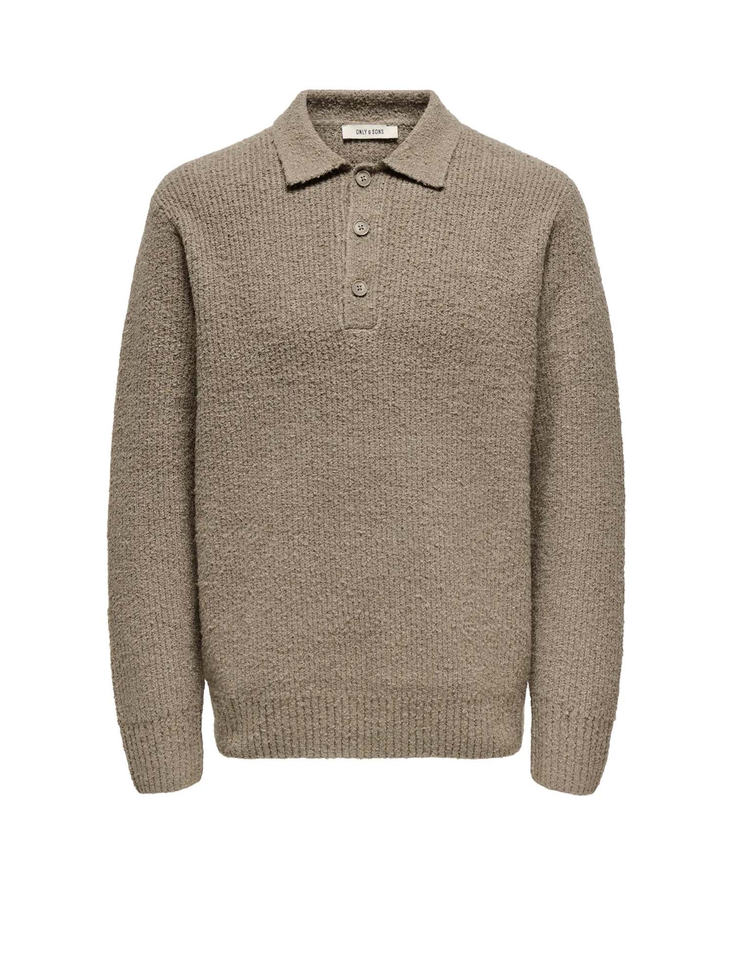 Only & Sons Polo Dale Life Relaxed LS Marrone