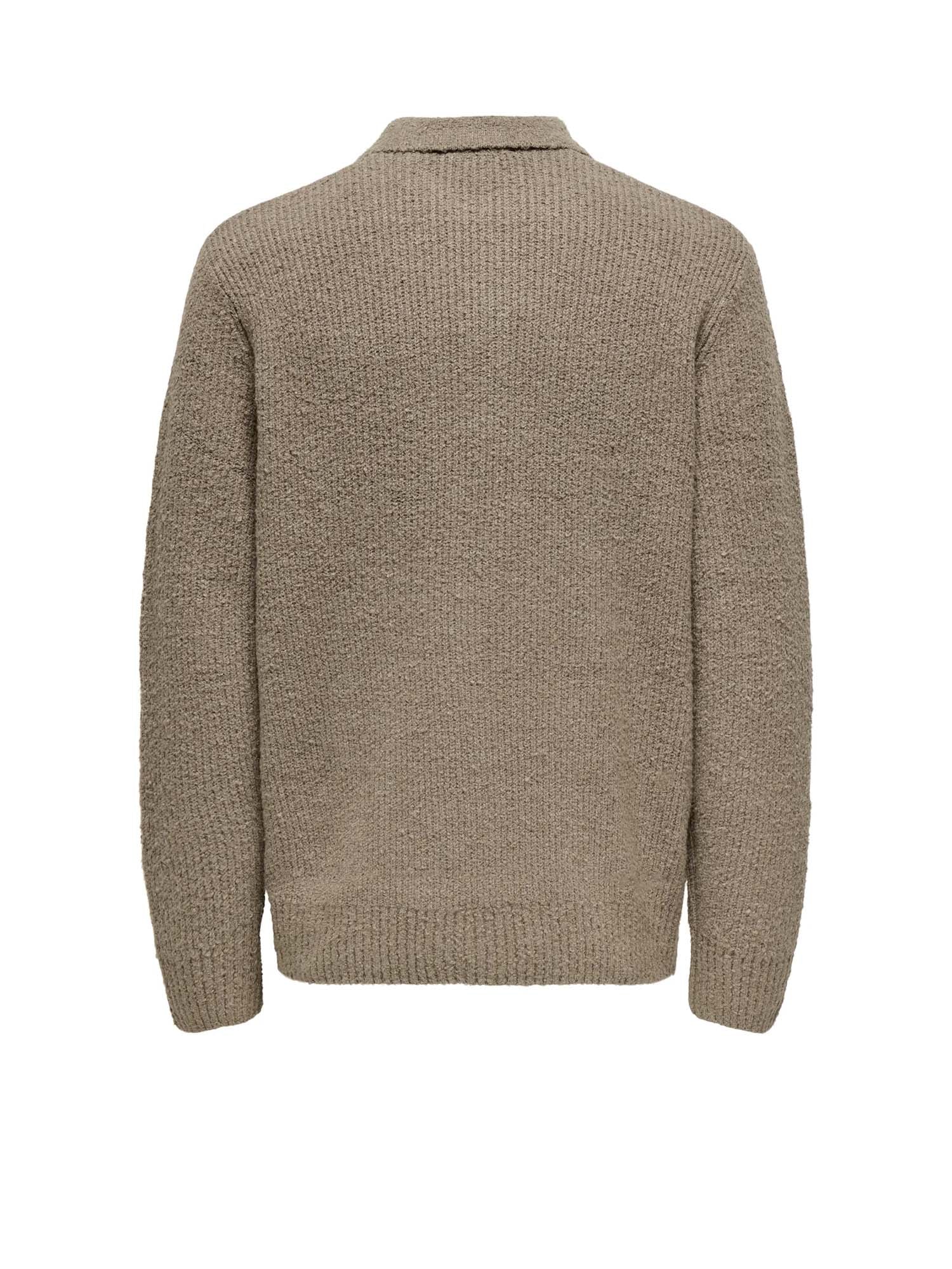 Only & Sons Polo Dale Life Relaxed LS Marrone