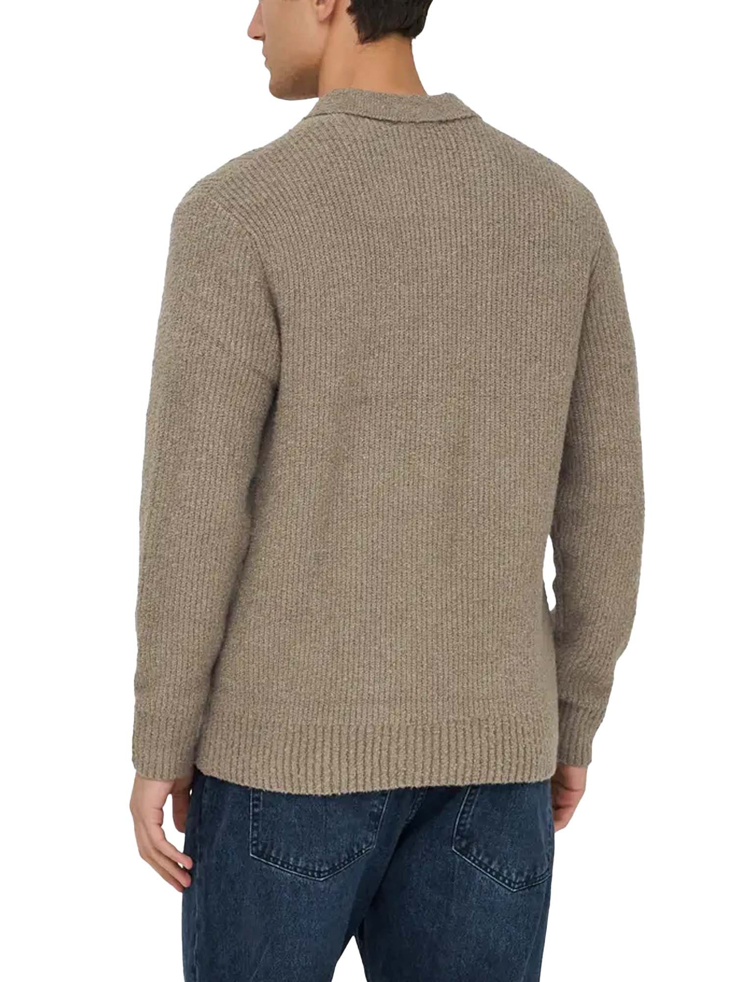 Only & Sons Polo Dale Life Relaxed LS Marrone