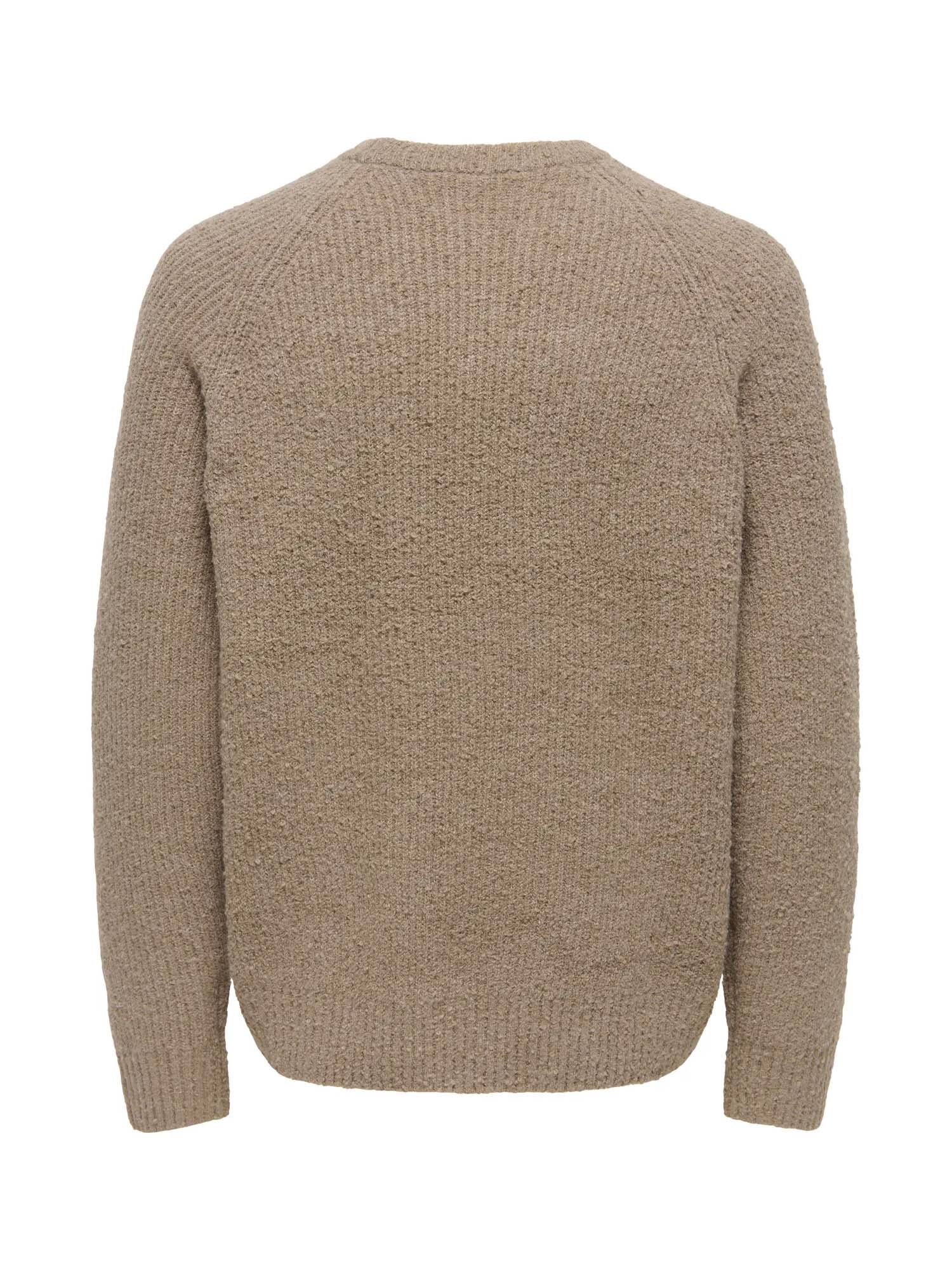 Only & Sons Maglione Dale Life Relaxed LS Raglan Marrone