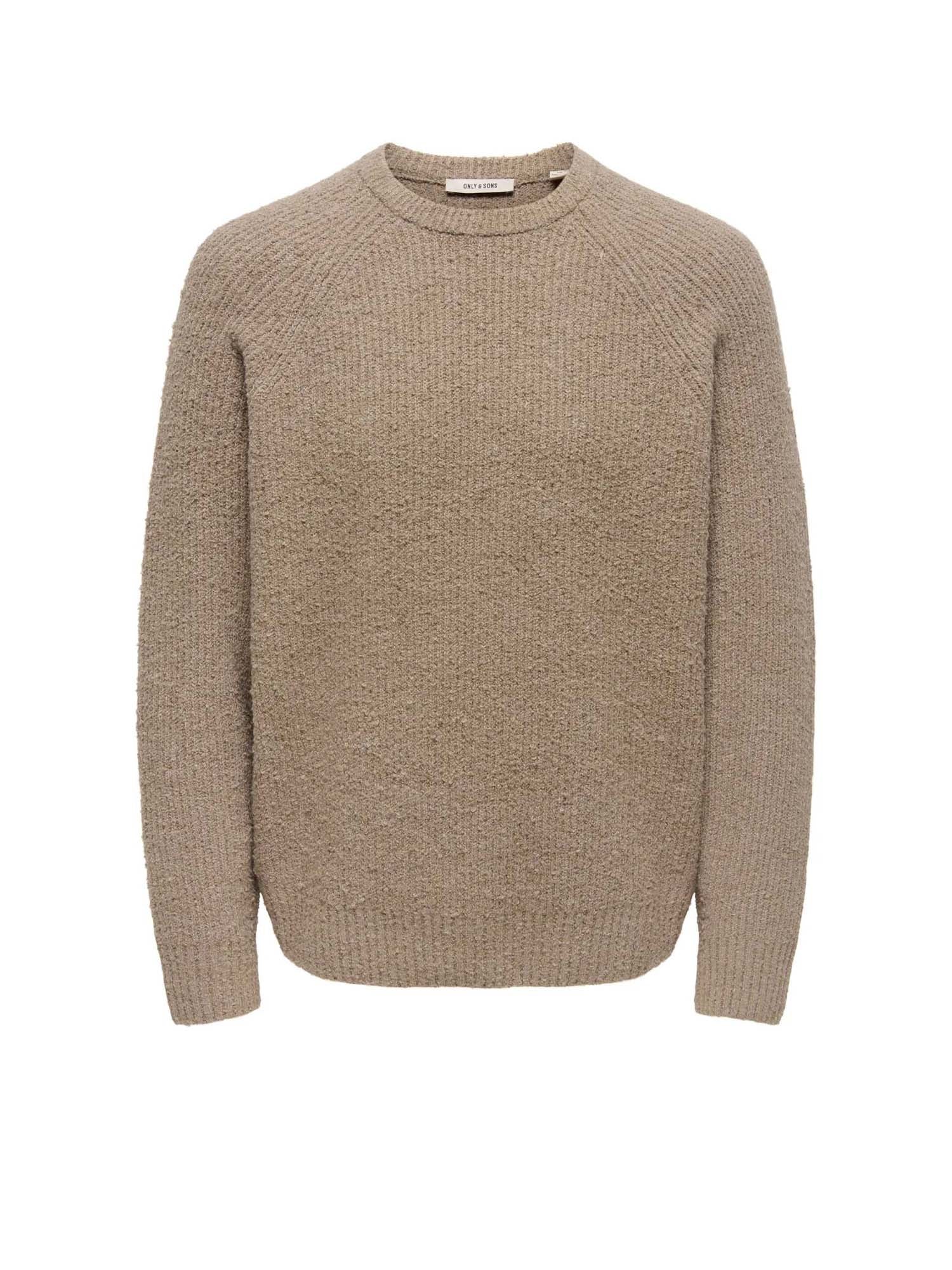 Only & Sons Maglione Dale Life Relaxed LS Raglan Marrone