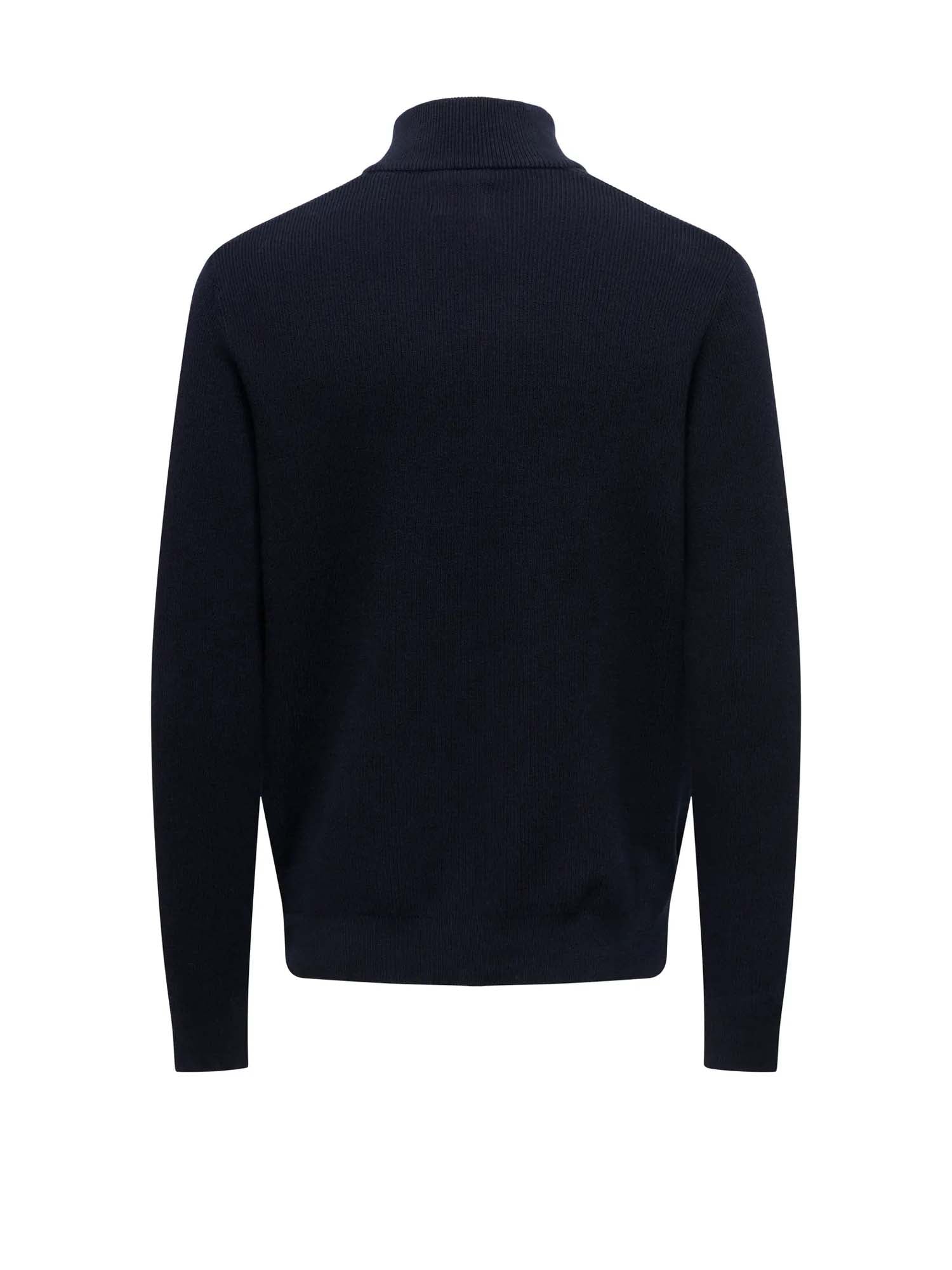 Only & Sons Maglione Phil Reg 12 Struc Half Zip Blu