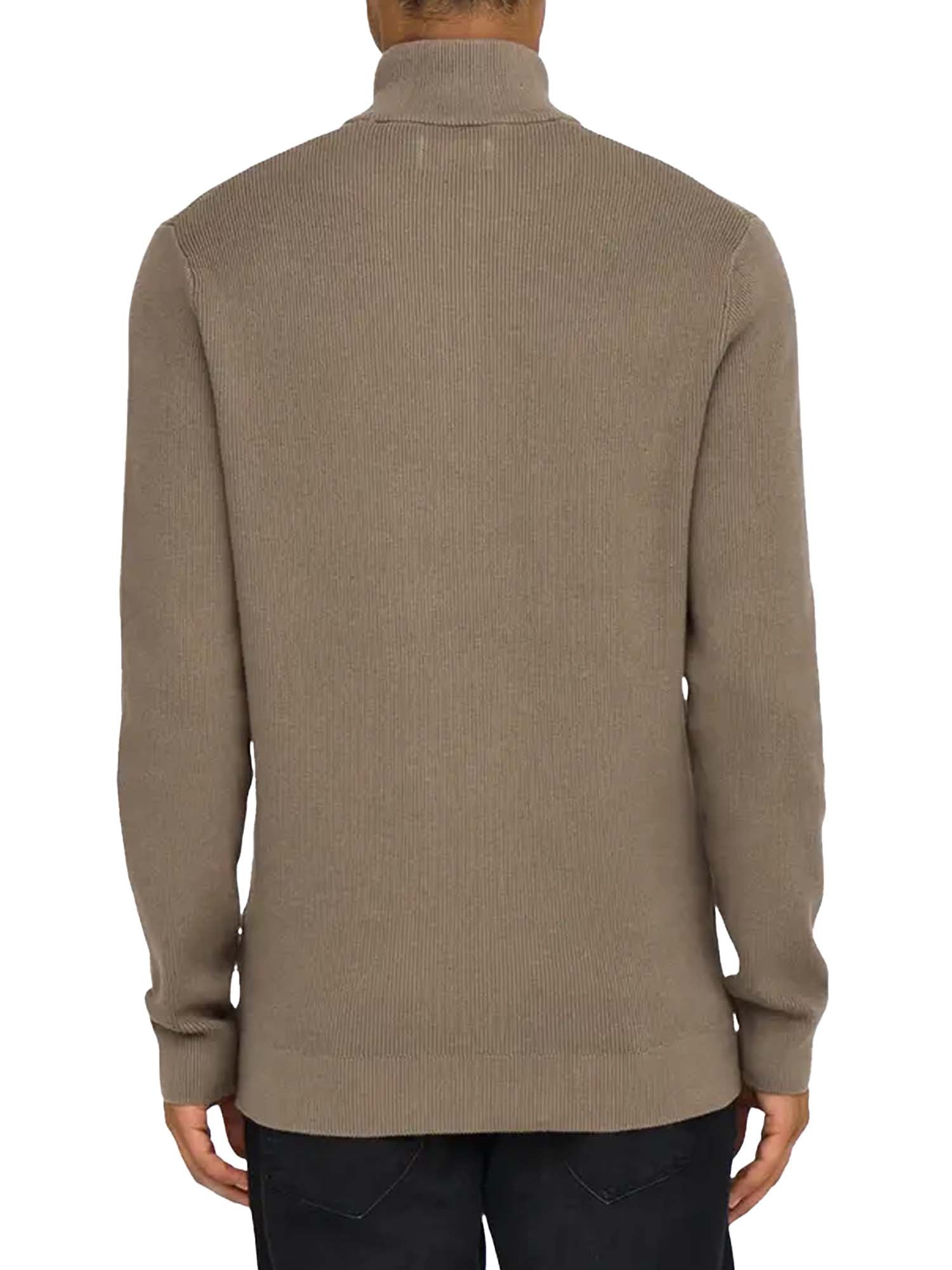 Only & Sons Maglione Phil Reg 12 Struc Half Zip Marrone