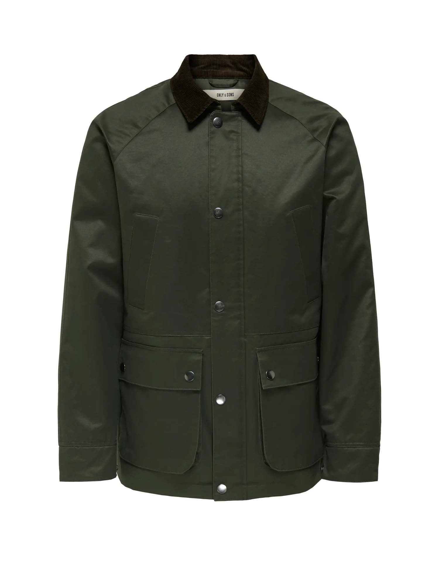Only & Sons Giacca Bob Waxed Verde