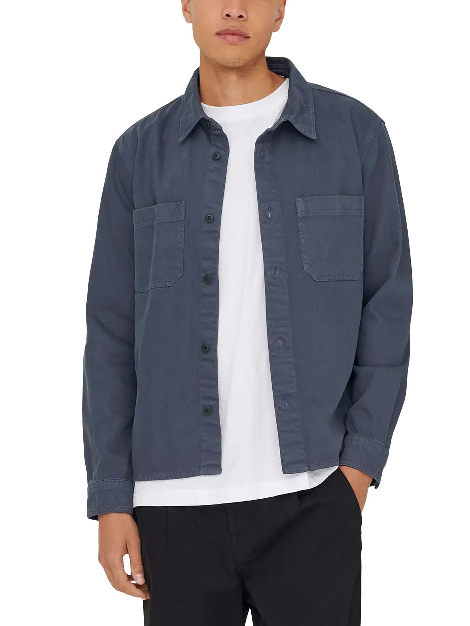 Only & Sons Camicia Times 0348 Regular Blu