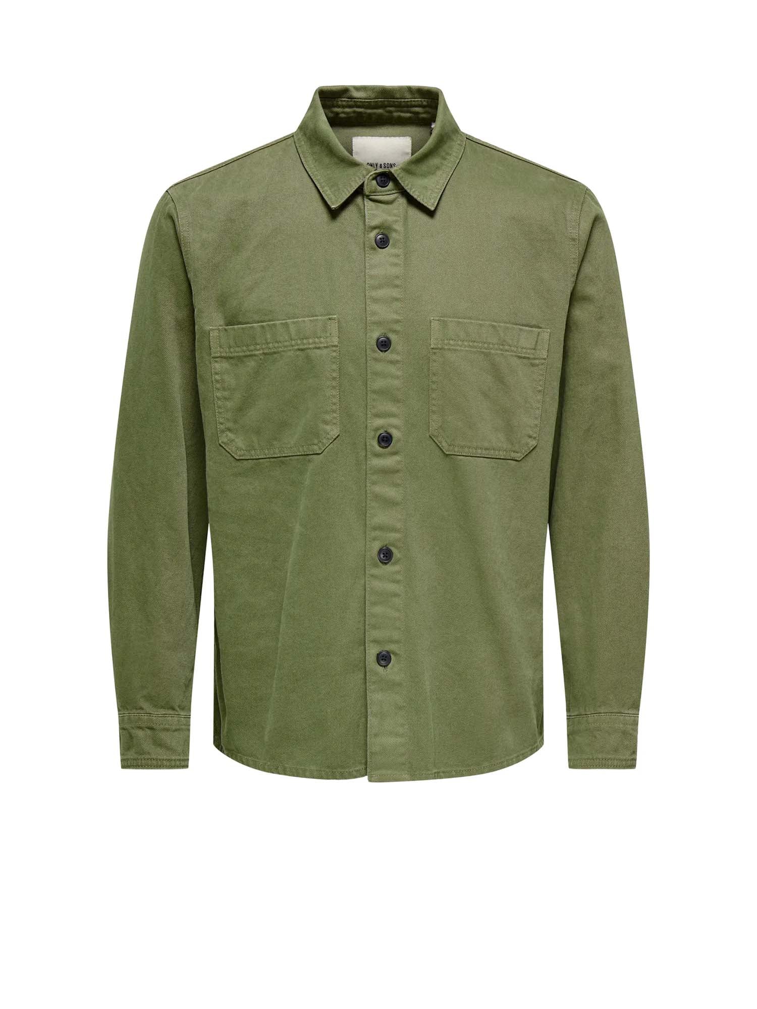 Only & Sons Camicia Times 0348 Regular Verde