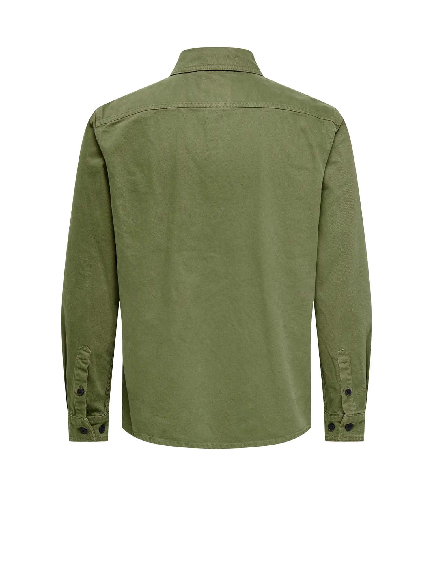 Only & Sons Camicia Times 0348 Regular Verde