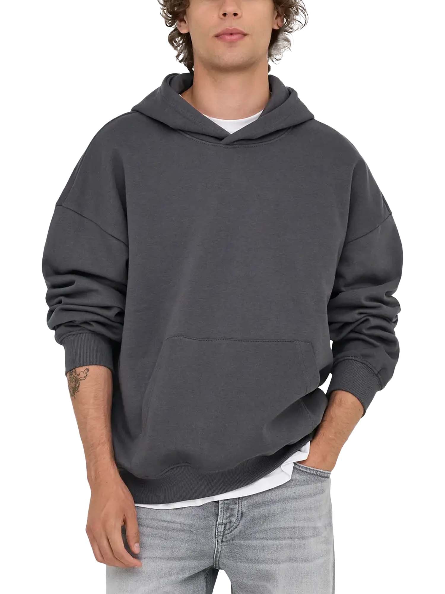 Only & Sons Felpa Turner Life Vintage Grigio