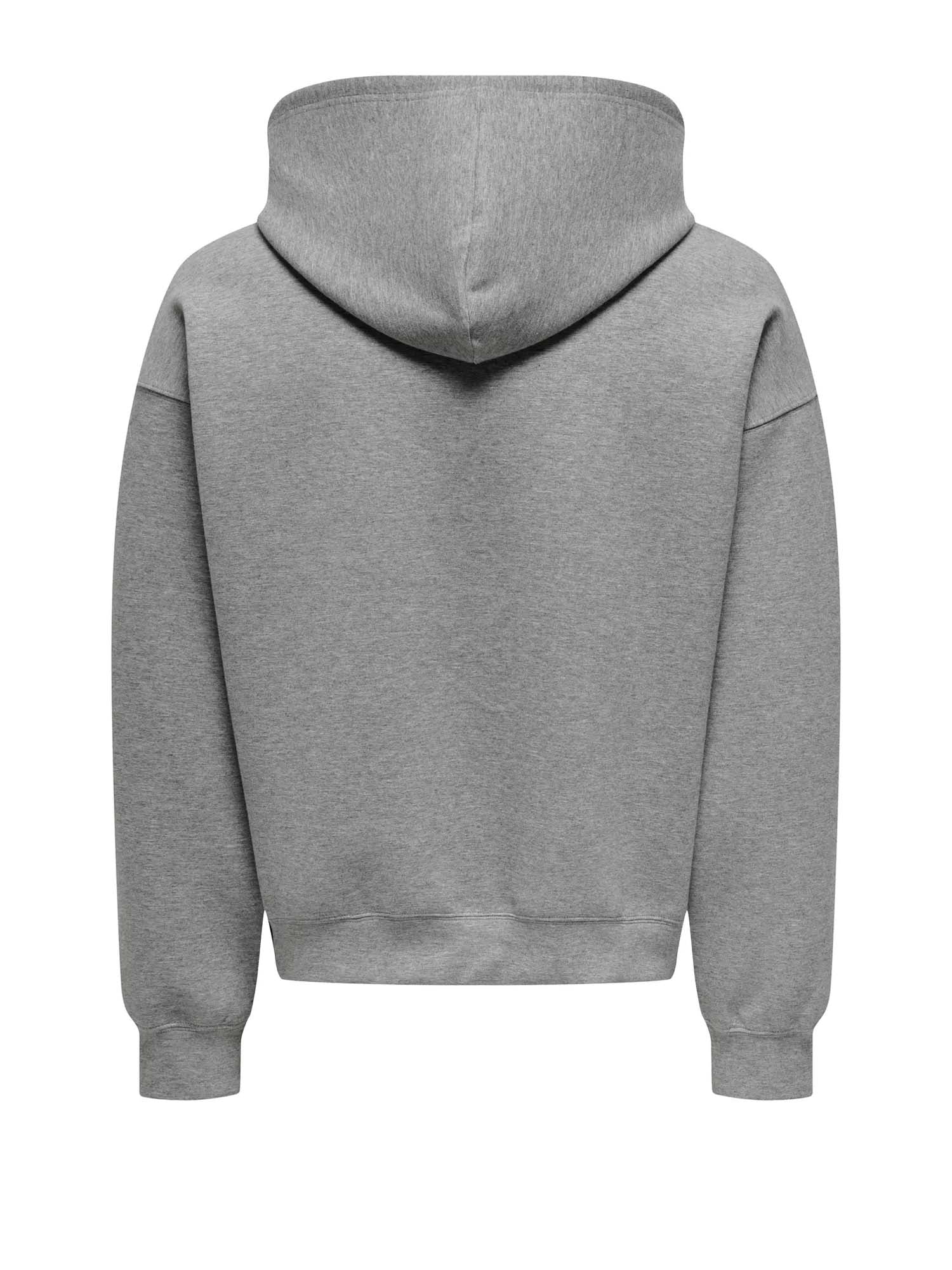 Only & Sons Felpa Goyle Boxy LS Scuba Grigio