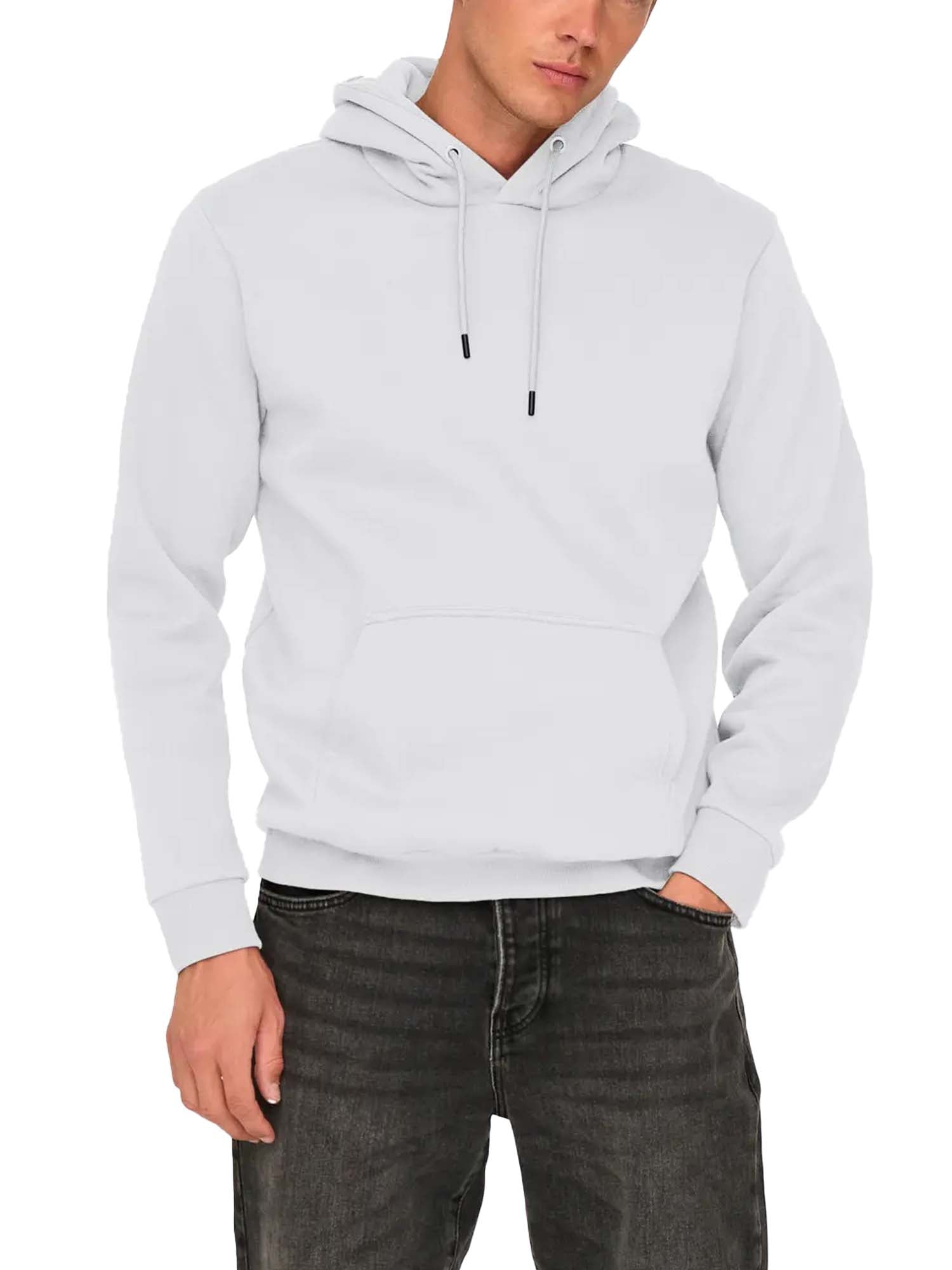 Only & Sons Ceres Hoodie Sweat Grigio