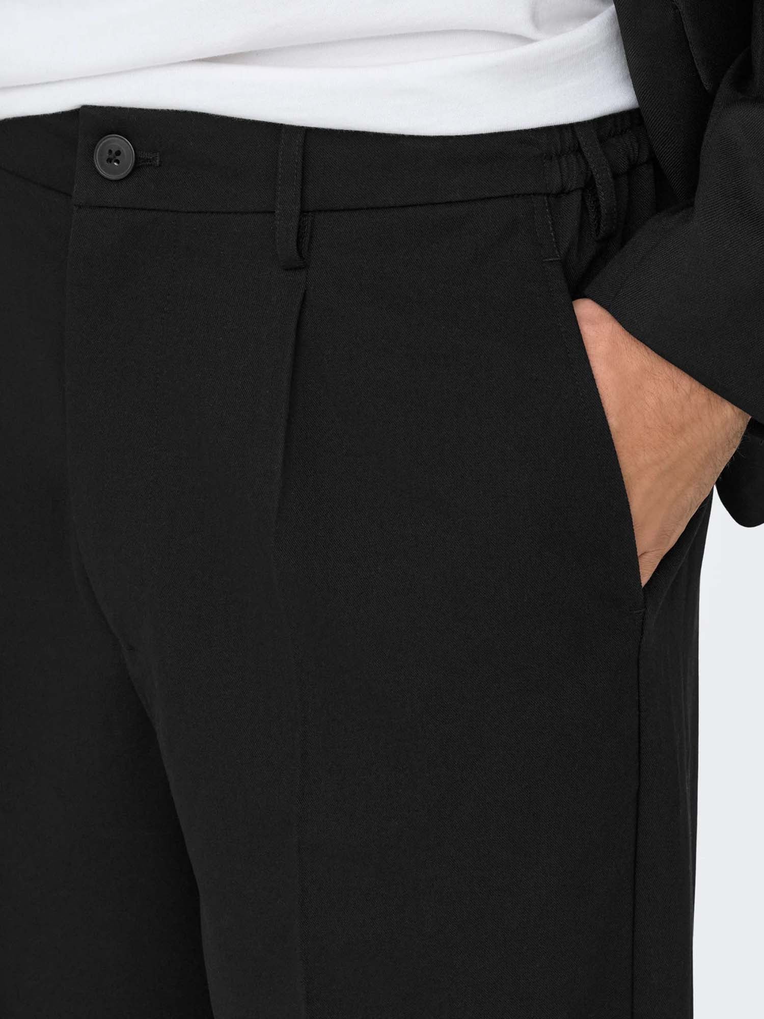 Only & Sons Pantaloni Chino Miro Loose Fit Nero