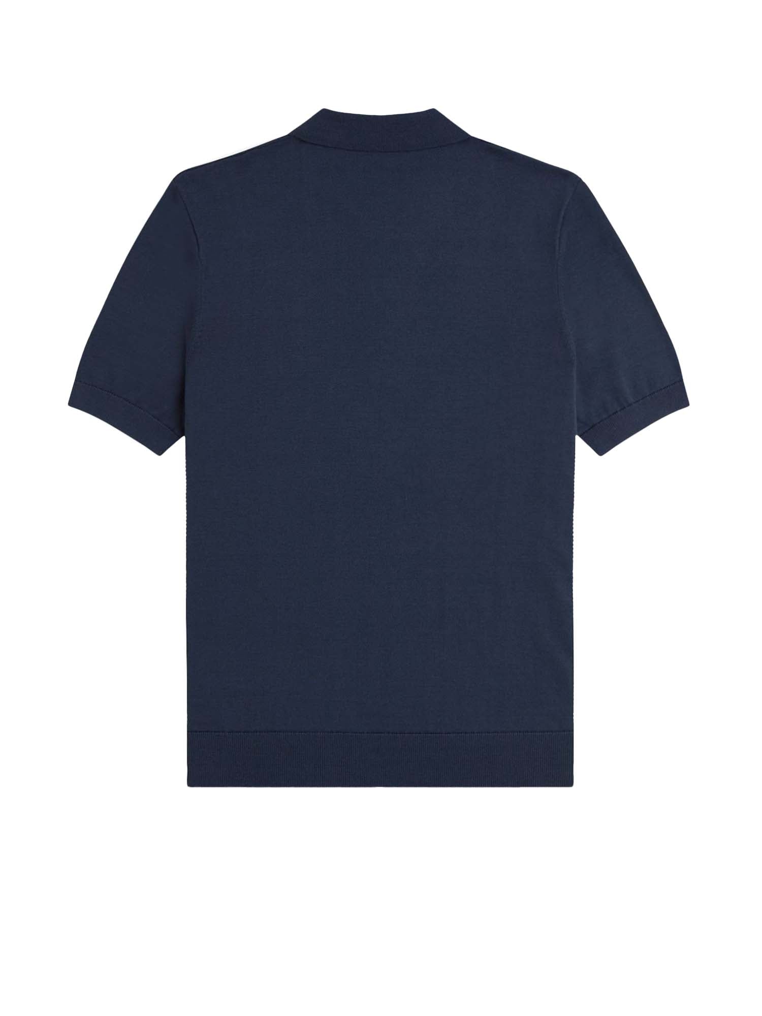 Fred Perry Polo in maglia a trecce textured Blu