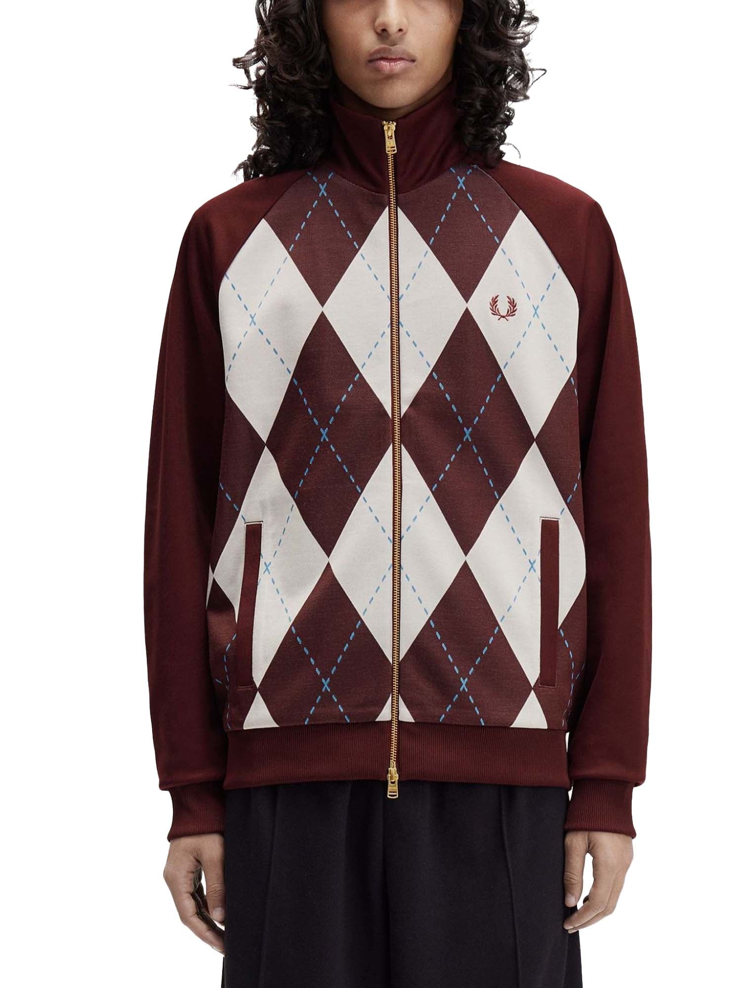 Fred Perry Track jacket a losanghe Bordeaux