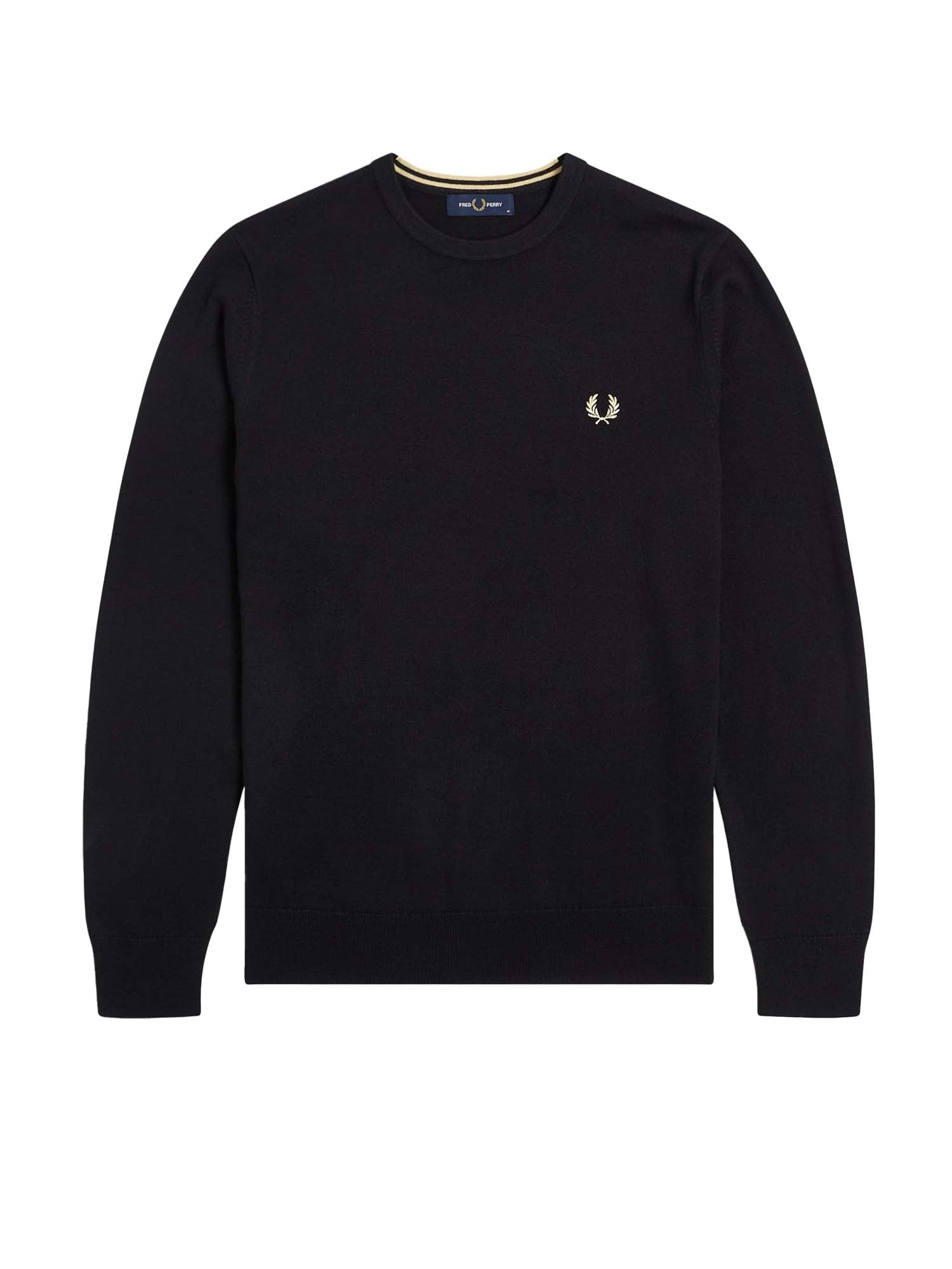 Fred Perry Maglione Girocollo Classico Nero