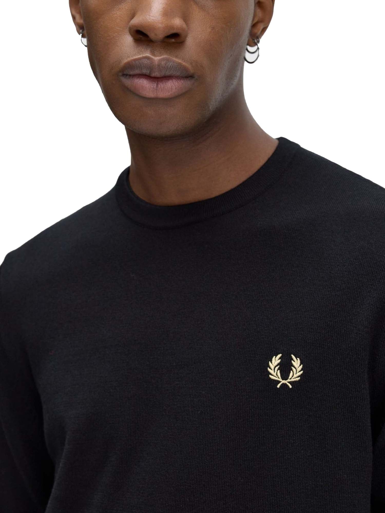 Fred Perry Maglione Girocollo Classico Nero