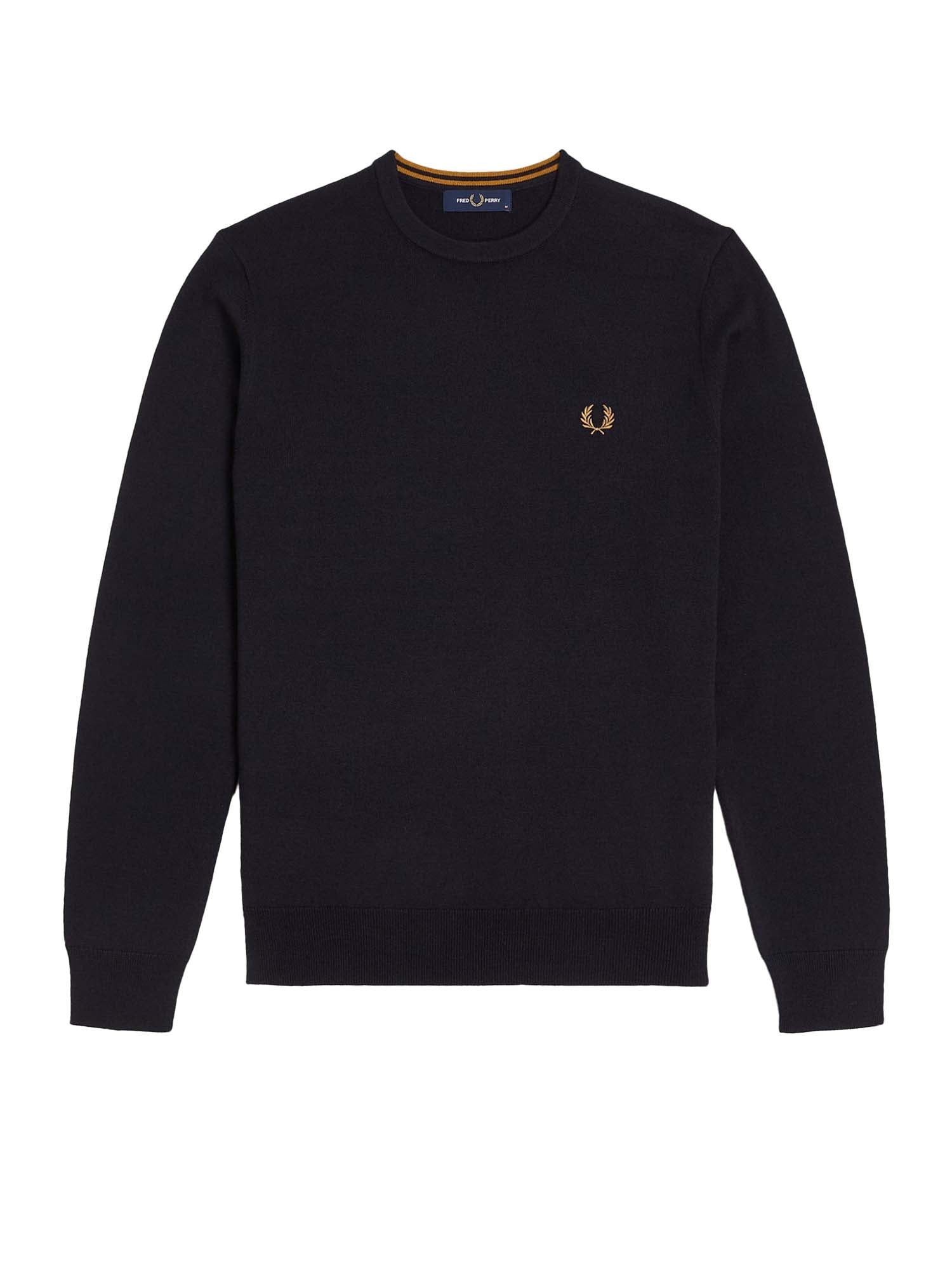 Fred Perry Maglione Girocollo Classico Blu