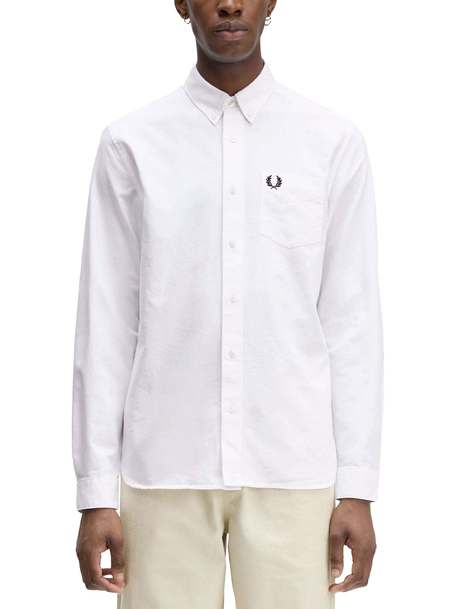Fred Perry Camicia Oxford Bianco