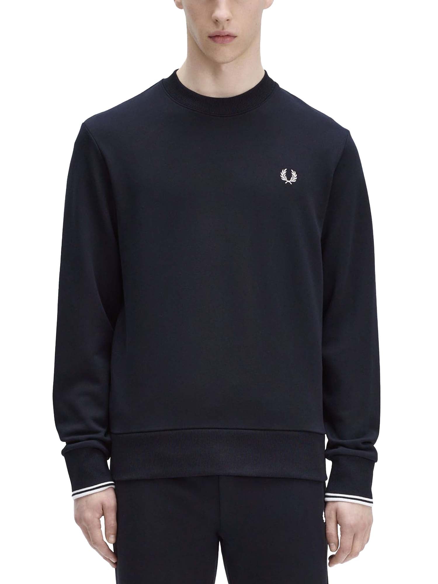 Fred Perry Felpa Girocollo Blu