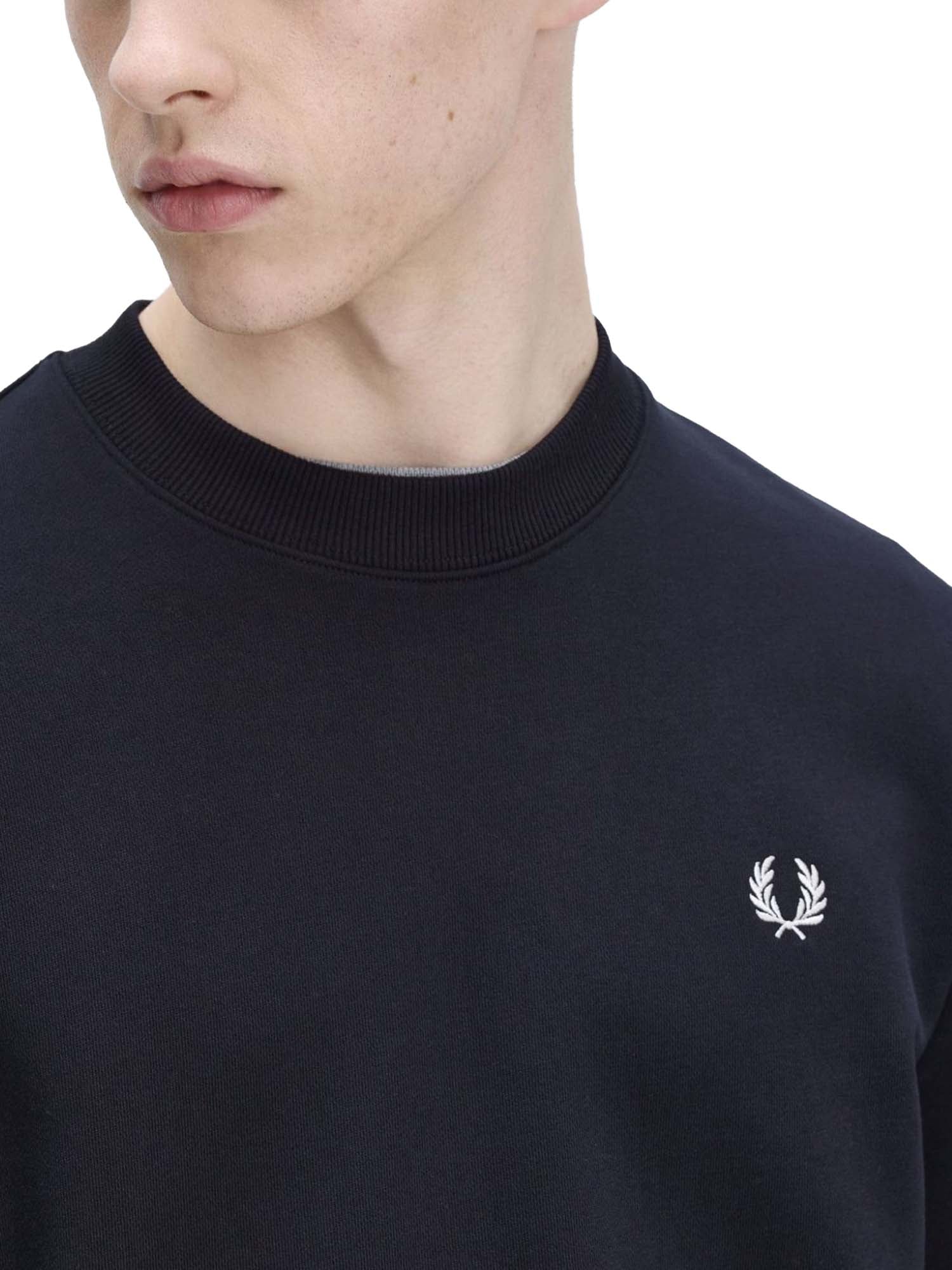 Fred Perry Felpa Girocollo Blu