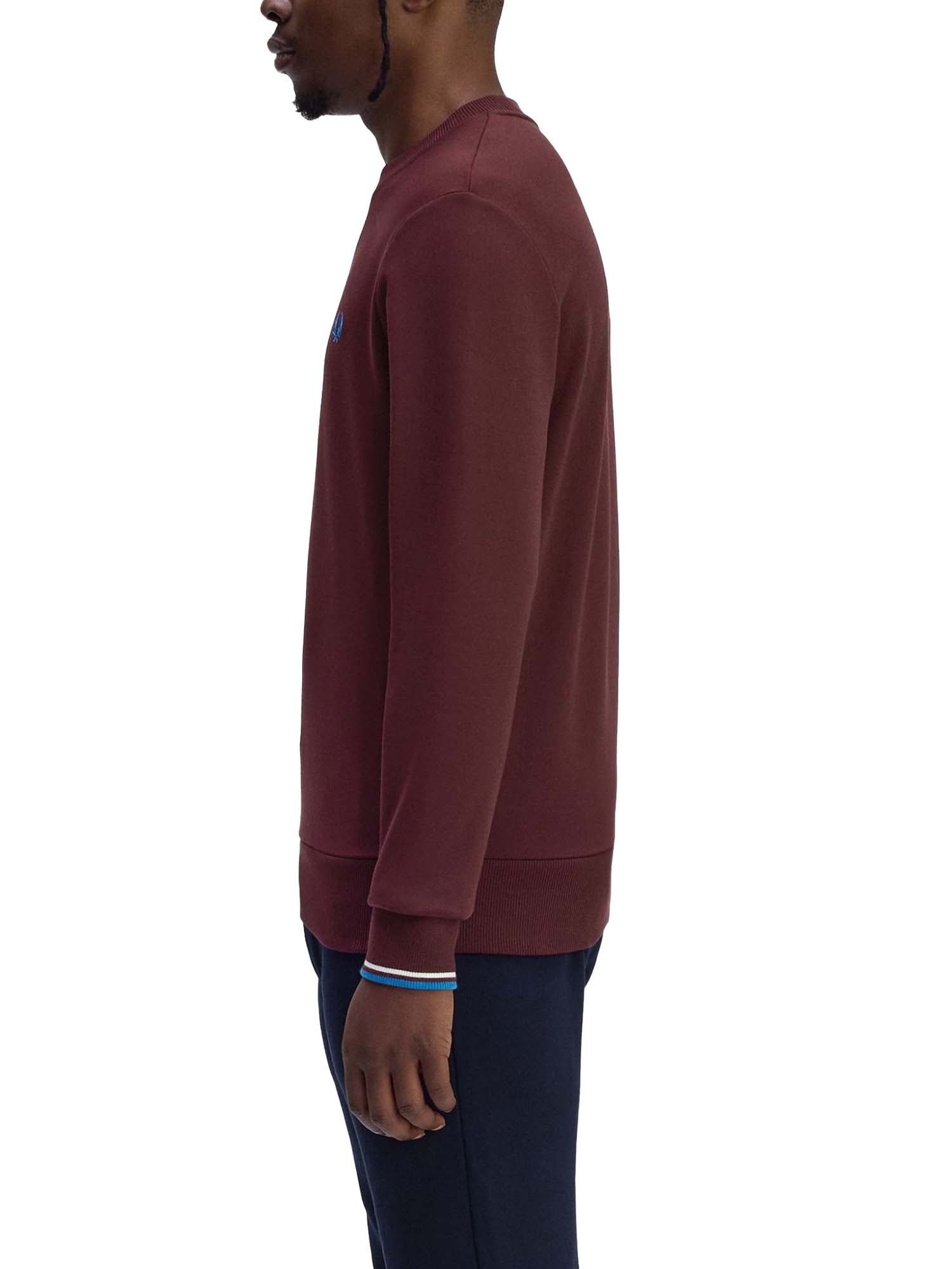 Fred Perry Felpa Girocollo Bordeaux