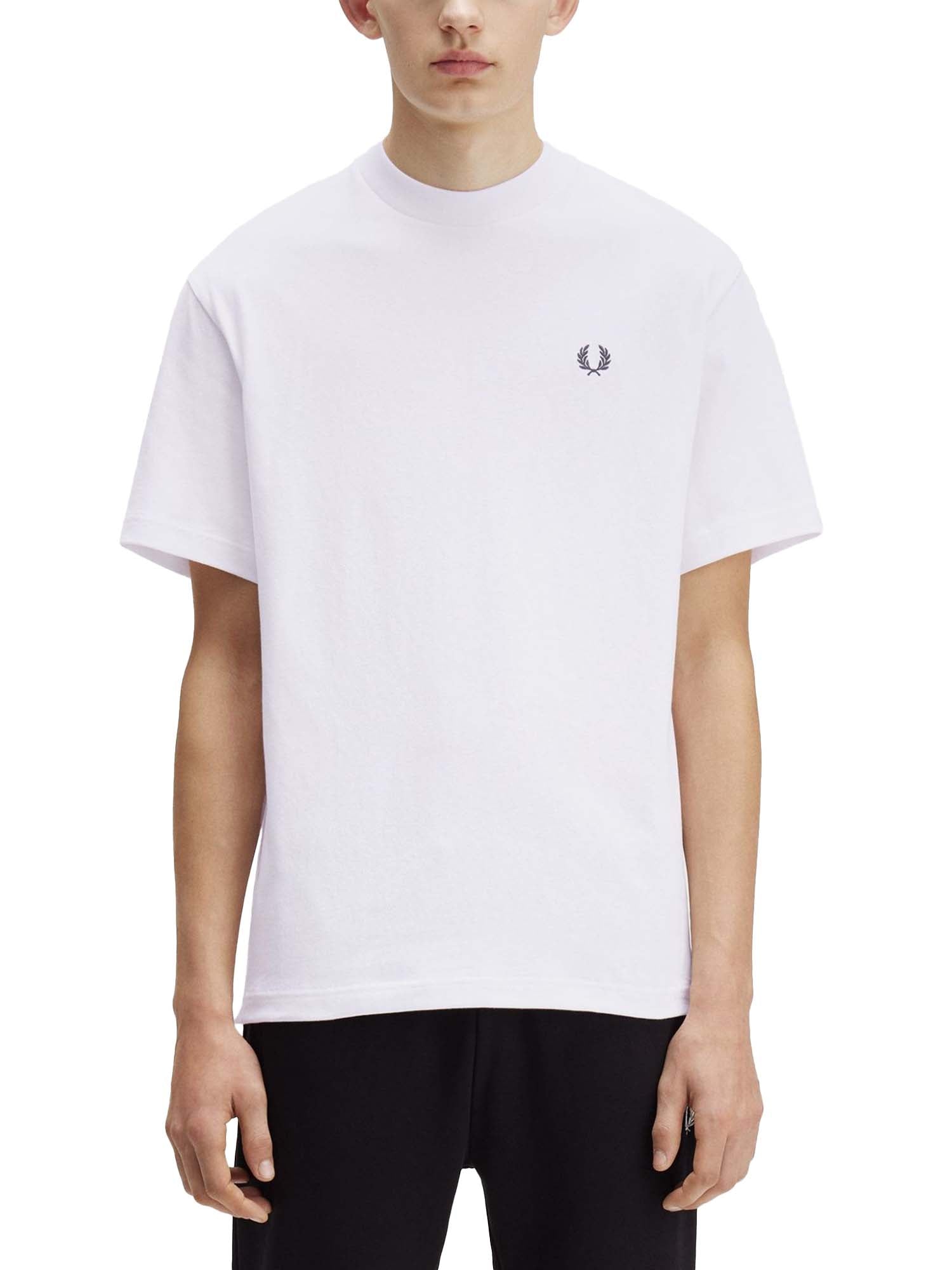 Fred Perry T-shirt dalla vestibilità relaxed Bianco