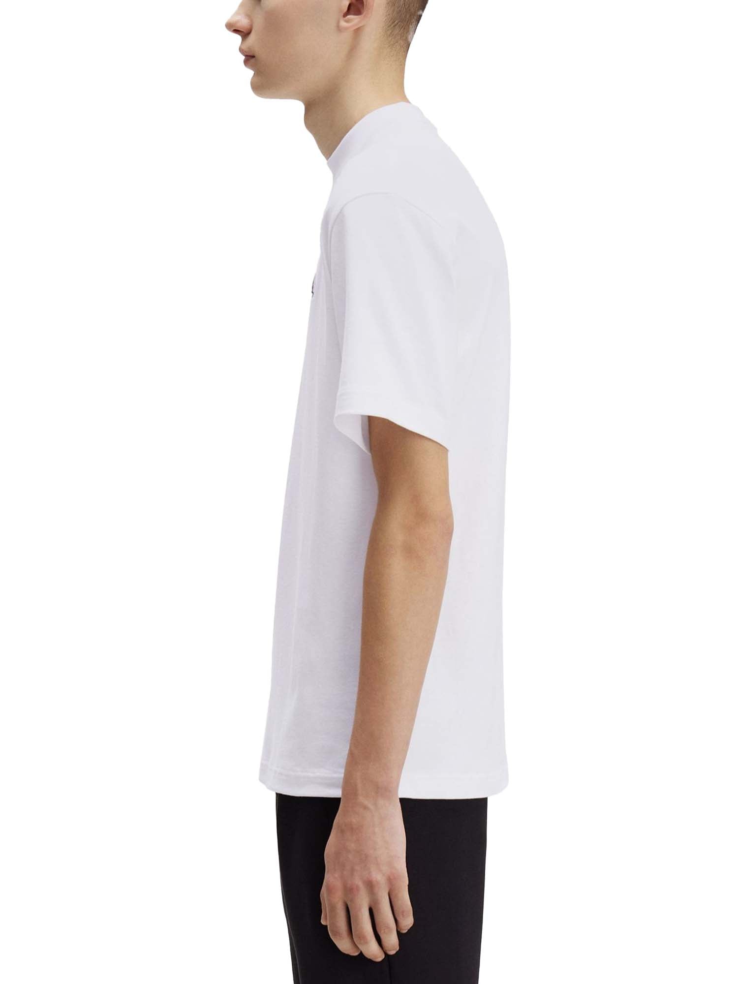 Fred Perry T-shirt dalla vestibilità relaxed Bianco