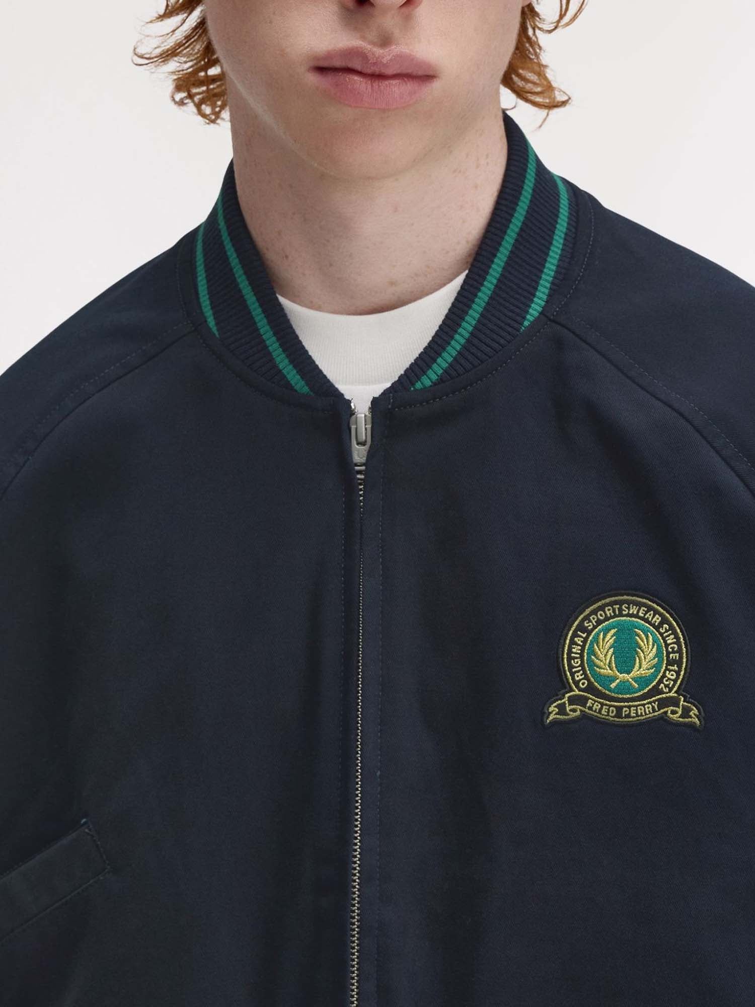 Fred Perry Bomber da Tennis Badge Blu