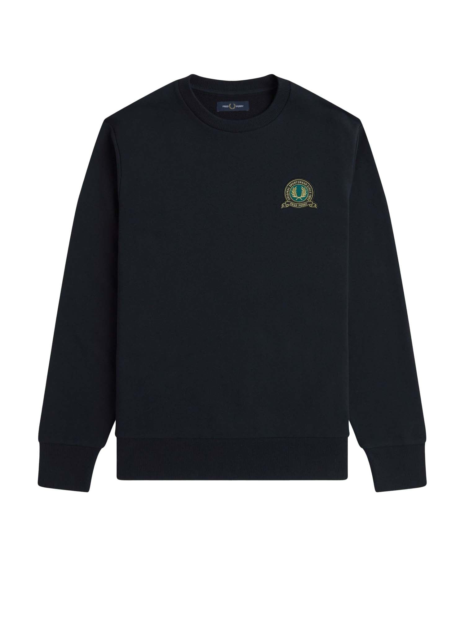 Fred Perry Felpa Tennis Badge Blu