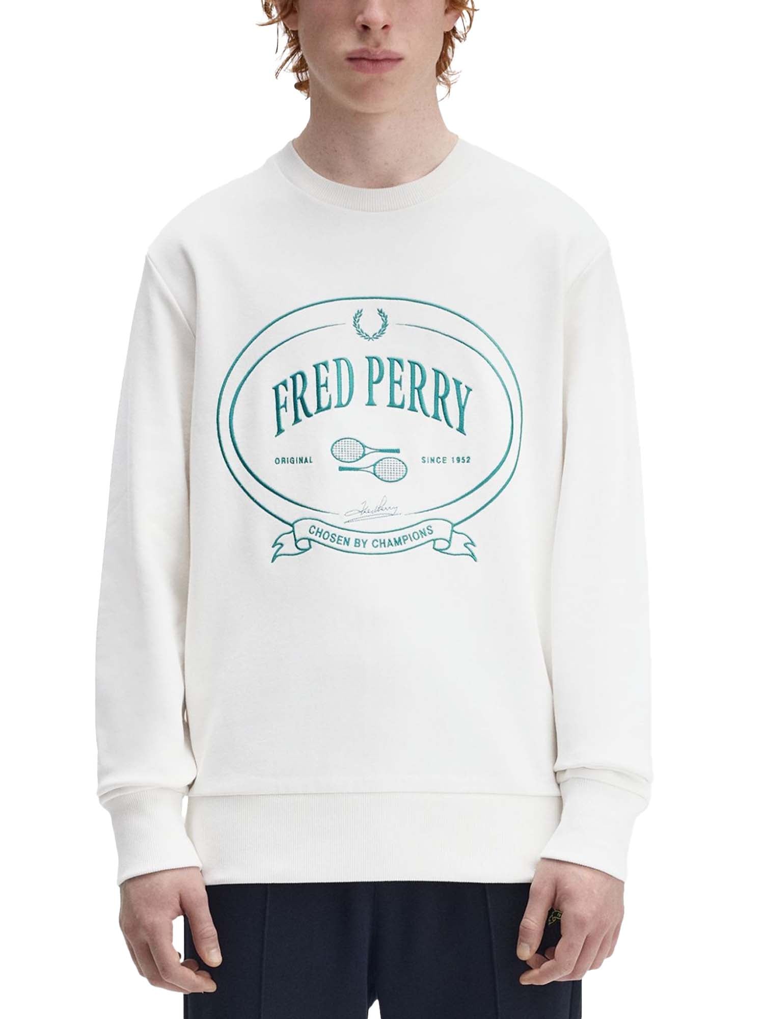 Fred Perry Felpa Chosen By Champions Bianco