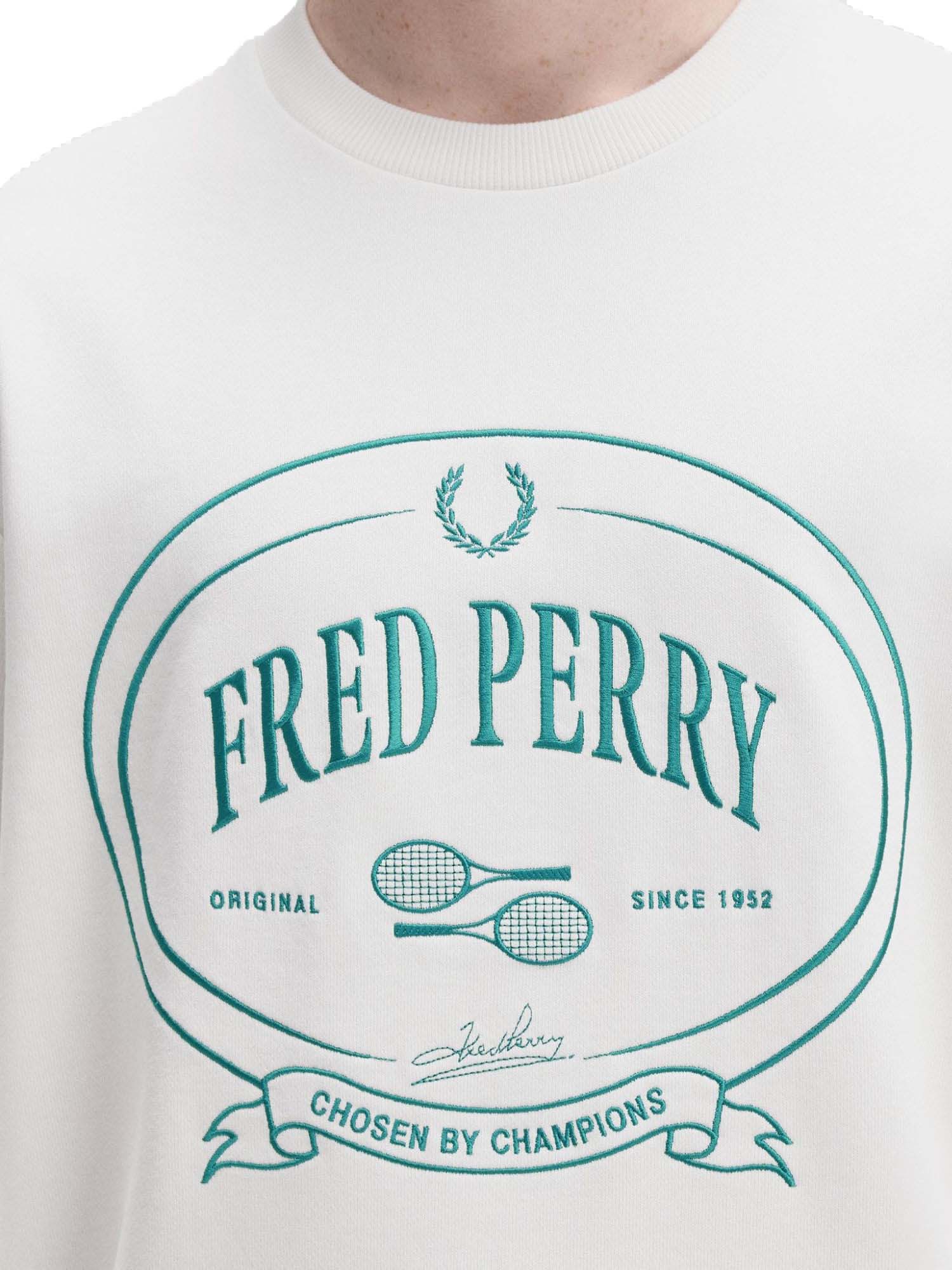 Fred Perry Felpa Chosen By Champions Bianco