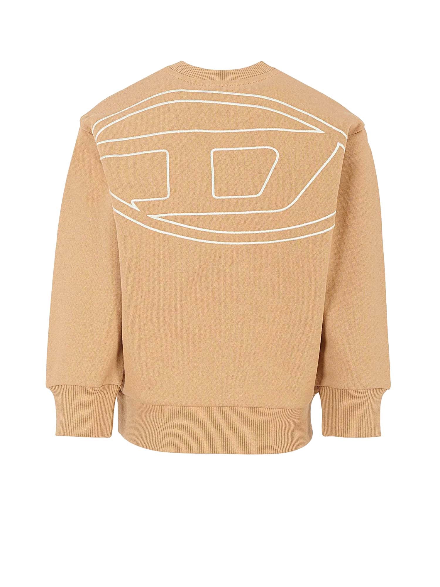 Diesel Srobmegolav Over Felpa Beige Cord Bambino Beige