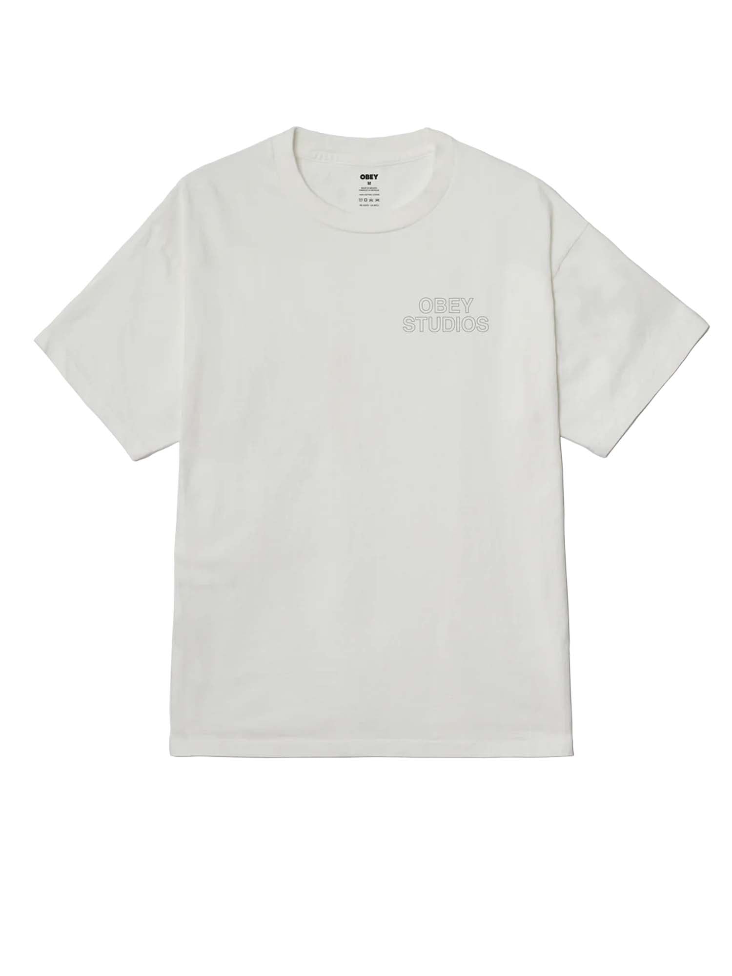 Obey T-Shirt Studios Outline Bianco