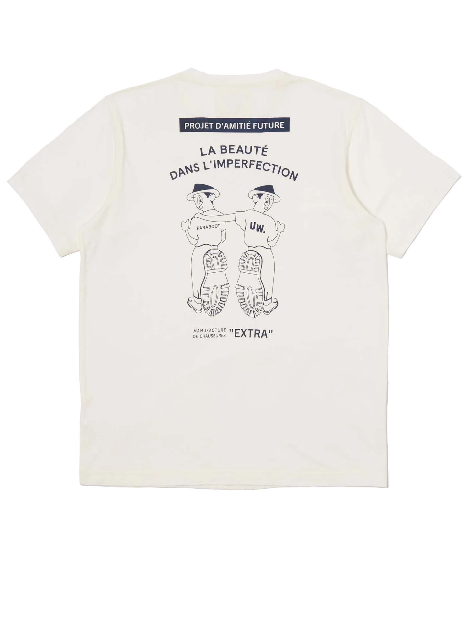 Universal Works Paraboot x Universal Works - T-Shirt Single Jersey Bianco