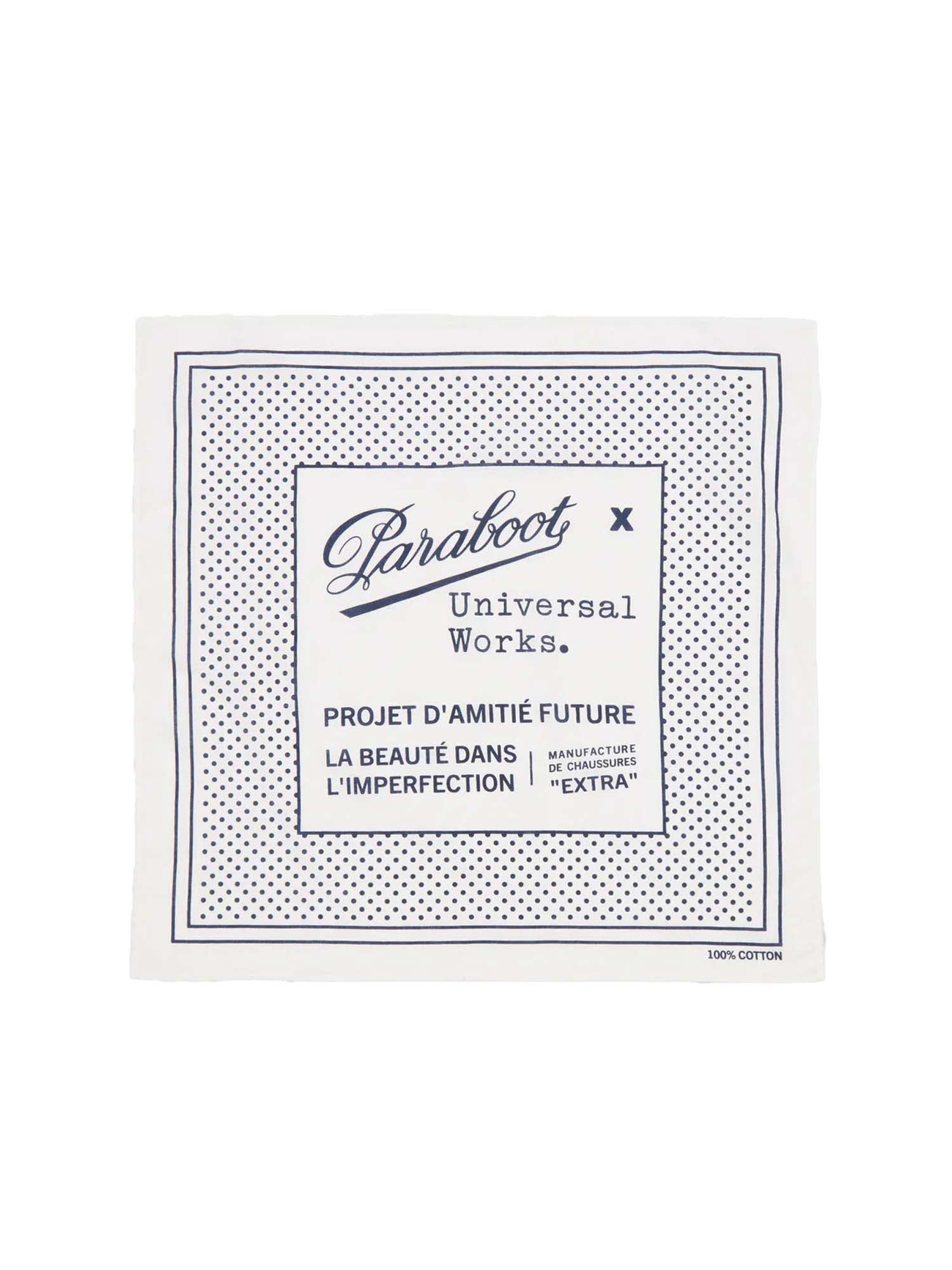 Universal Works Paraboot x Universal Works - Cambric Kingsman Bandana Bianco