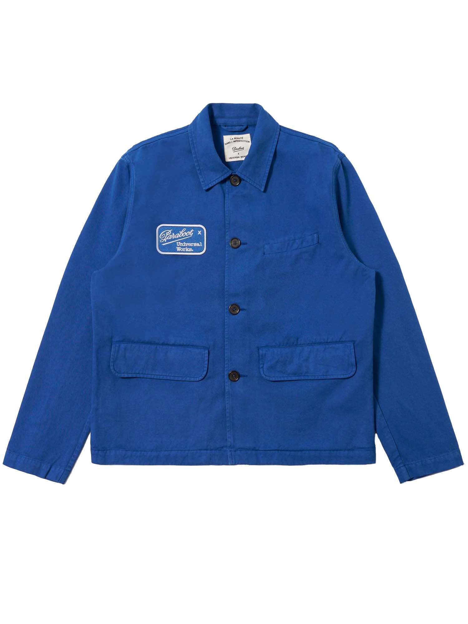 Universal Works Paraboot x Universal Works - Giacca Derek Twill Warmus Blu